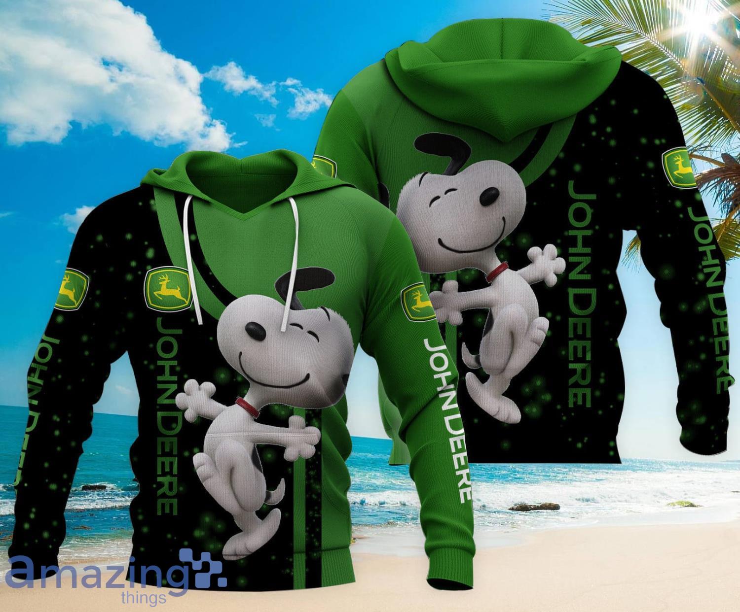 Happy Snoopy Jonh Deer All Over Printed 3D Hoodie Zip Hoodie Product Photo 1