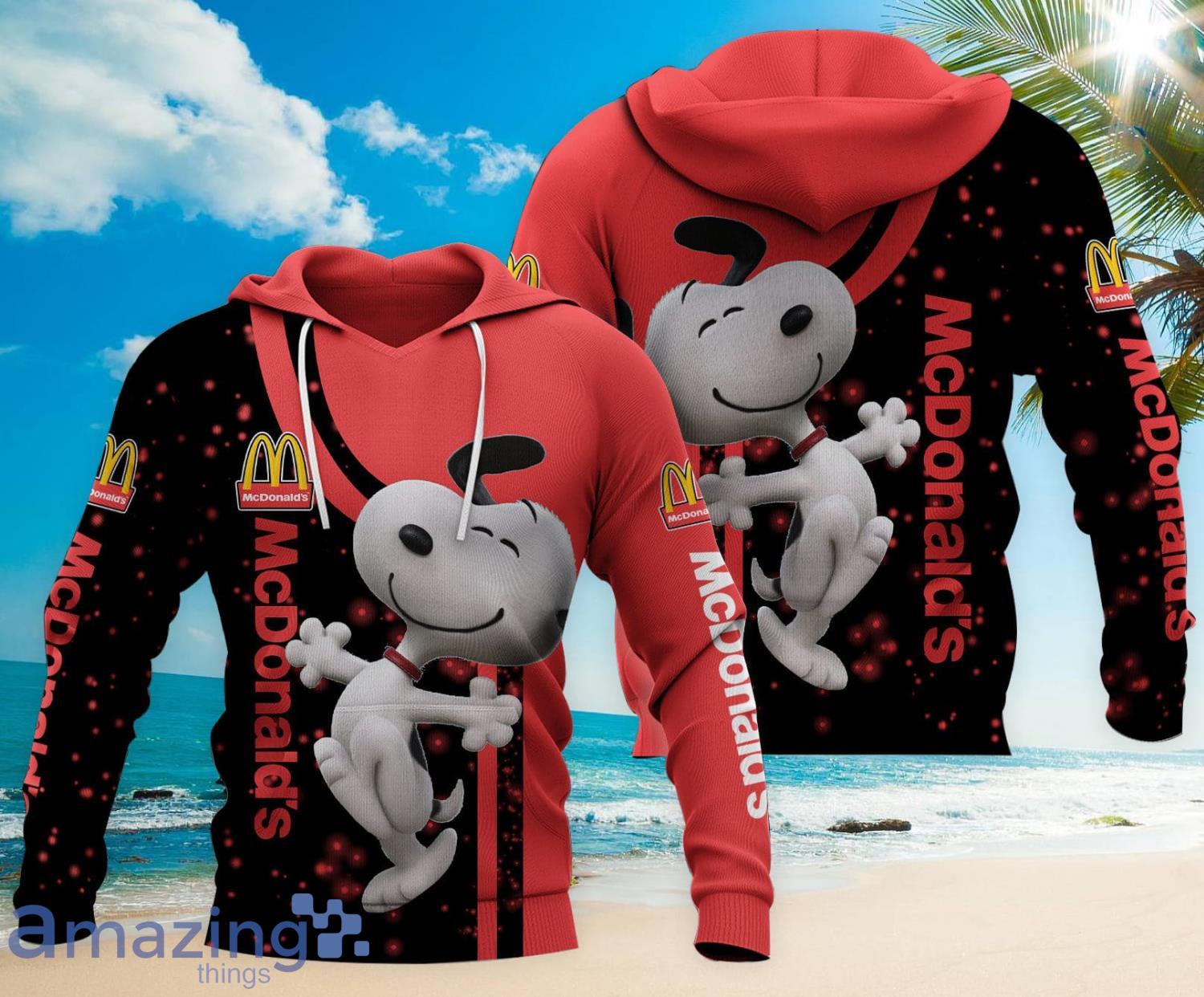 Happy Snoopy Mcdonald's All Over Printed 3D Hoodie Zip Hoodie Product Photo 1