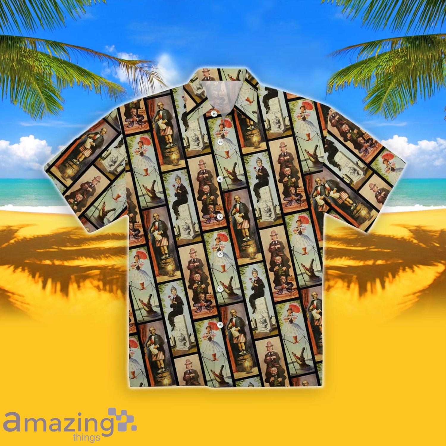 Haunted Mansion Stretch Paintings Parks Aloha Summer Gift Hawaiian Shirt For Men And Women Product Photo 1