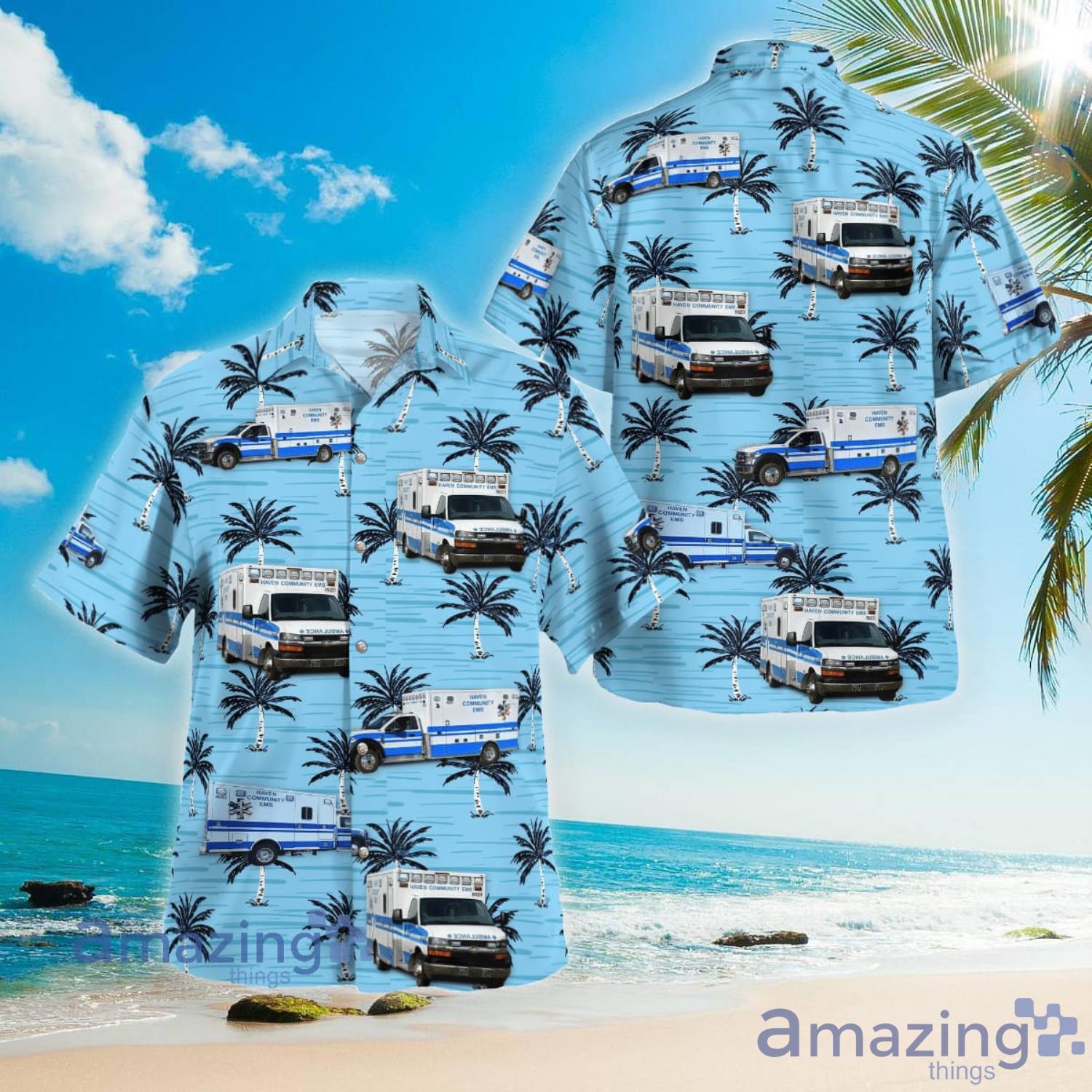 Haven Community EMS - Kansas Aloha Short Sleeve Hawaiian Shirt Summer Gift Product Photo 1