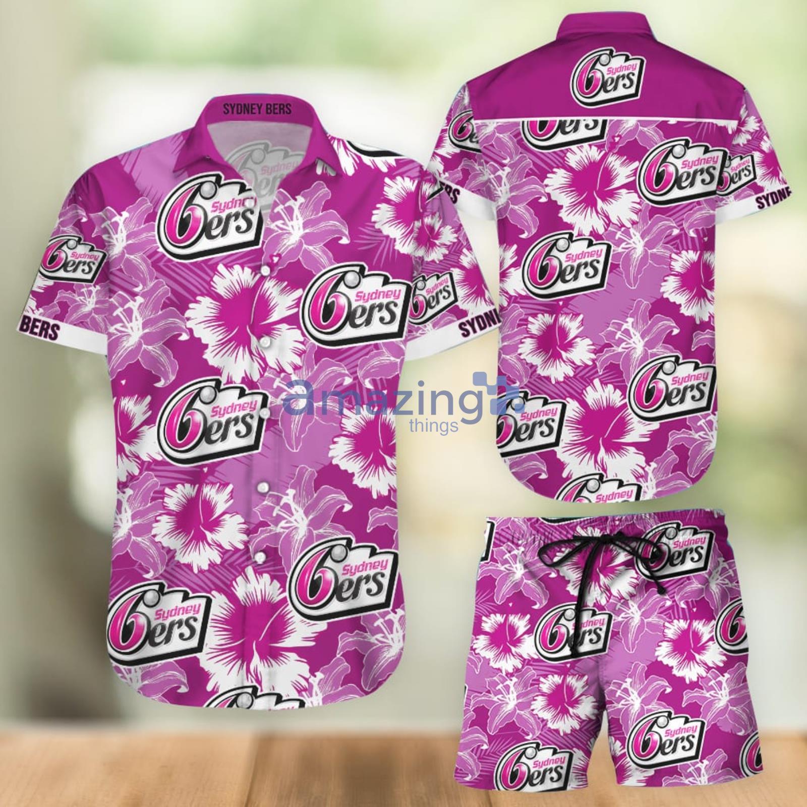 Hawaii Shirt Sydney Sixers Combo Hawaiian Shirt And Shorts Summer Set Holiday Gift Product Photo 1