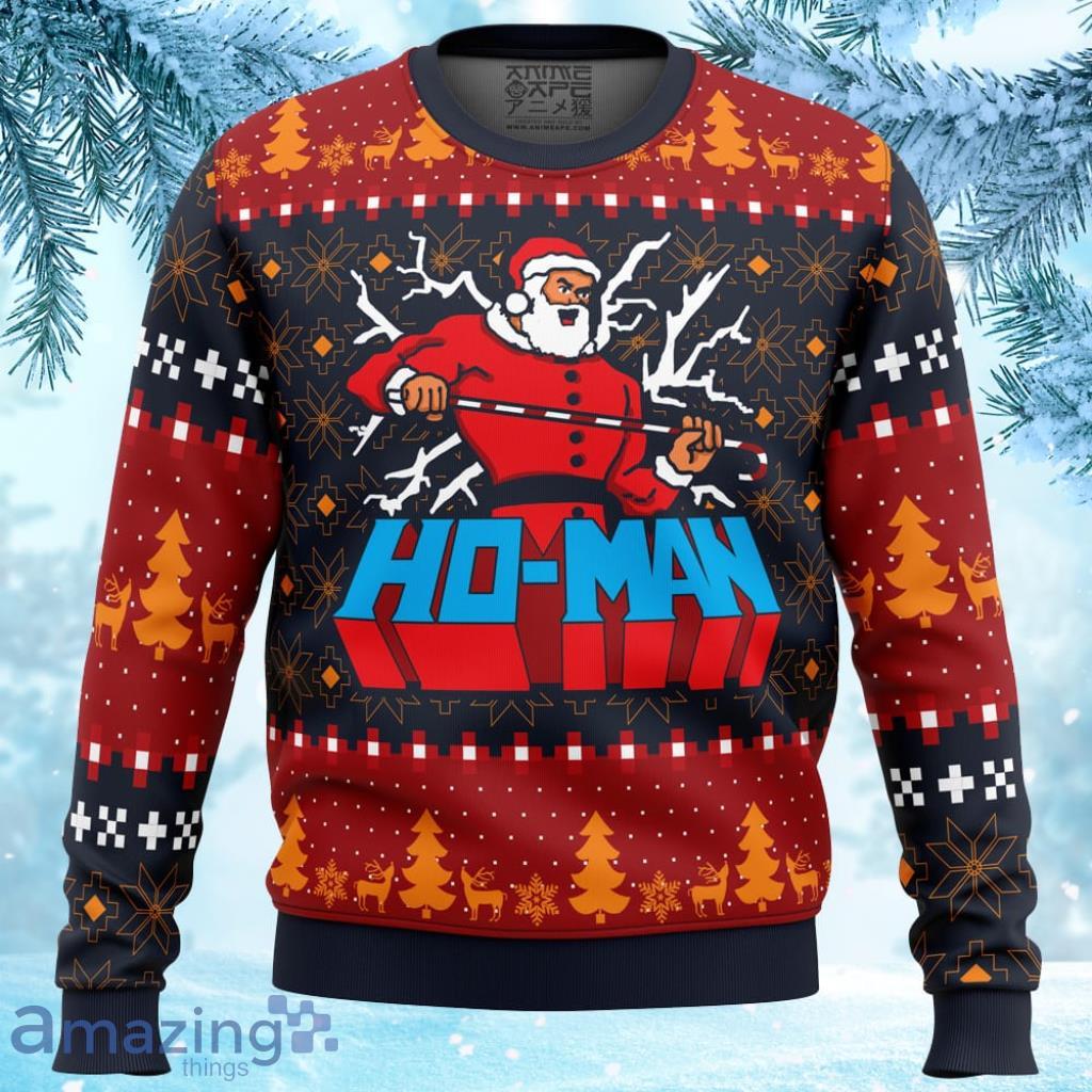 Ho-Man Santa Claus Ugly Christmas Sweater 3D - Ho-Man Santa Claus Ugly Christmas Sweater