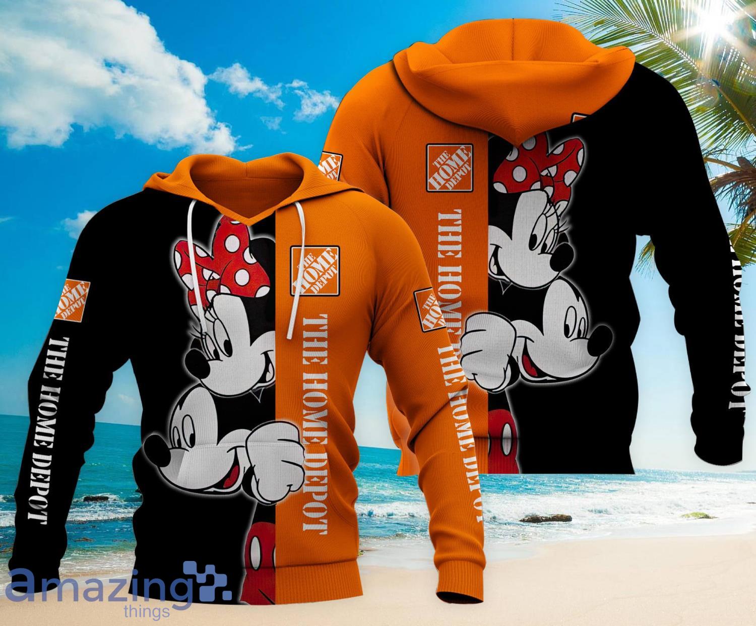 Home Depot Mickey And Minnie 3D All Over Printed Hoodie Zip Hoodie Product Photo 1