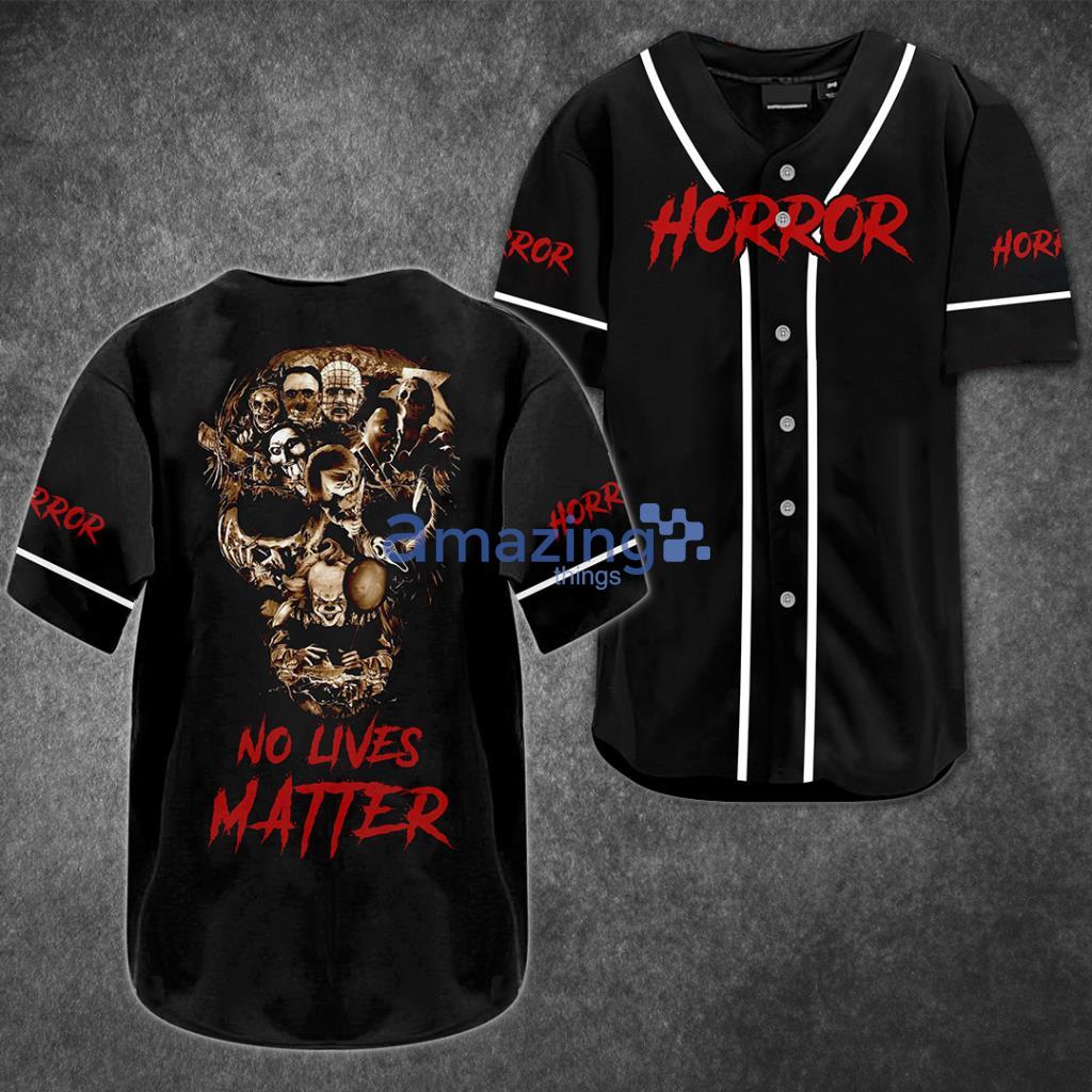 Horror Characters Baseball Jersey Shirt.jpg - Horror Characters Baseball Jersey Shirt