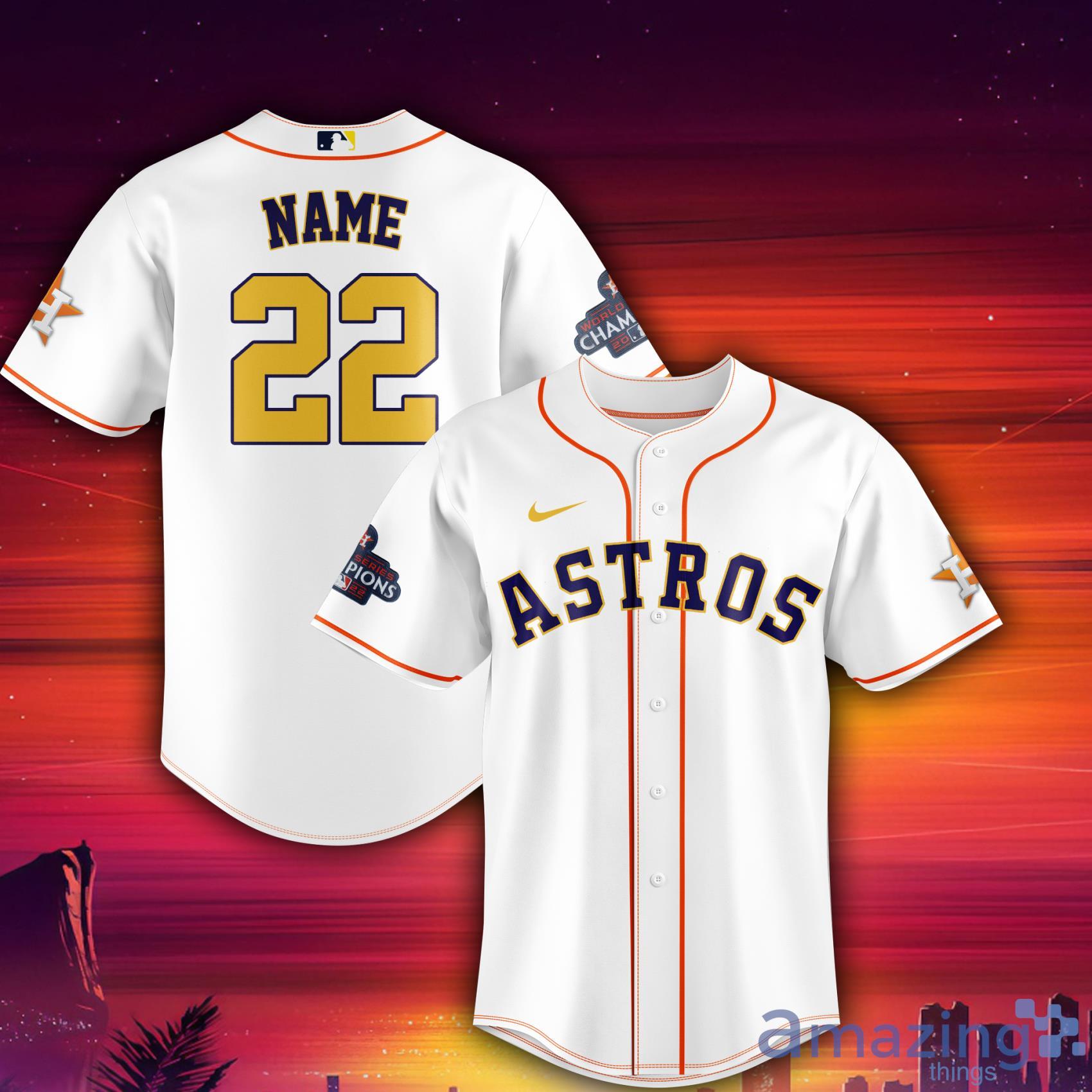 Houston Astros Champions World Series 2022 Golden Era Custom Name