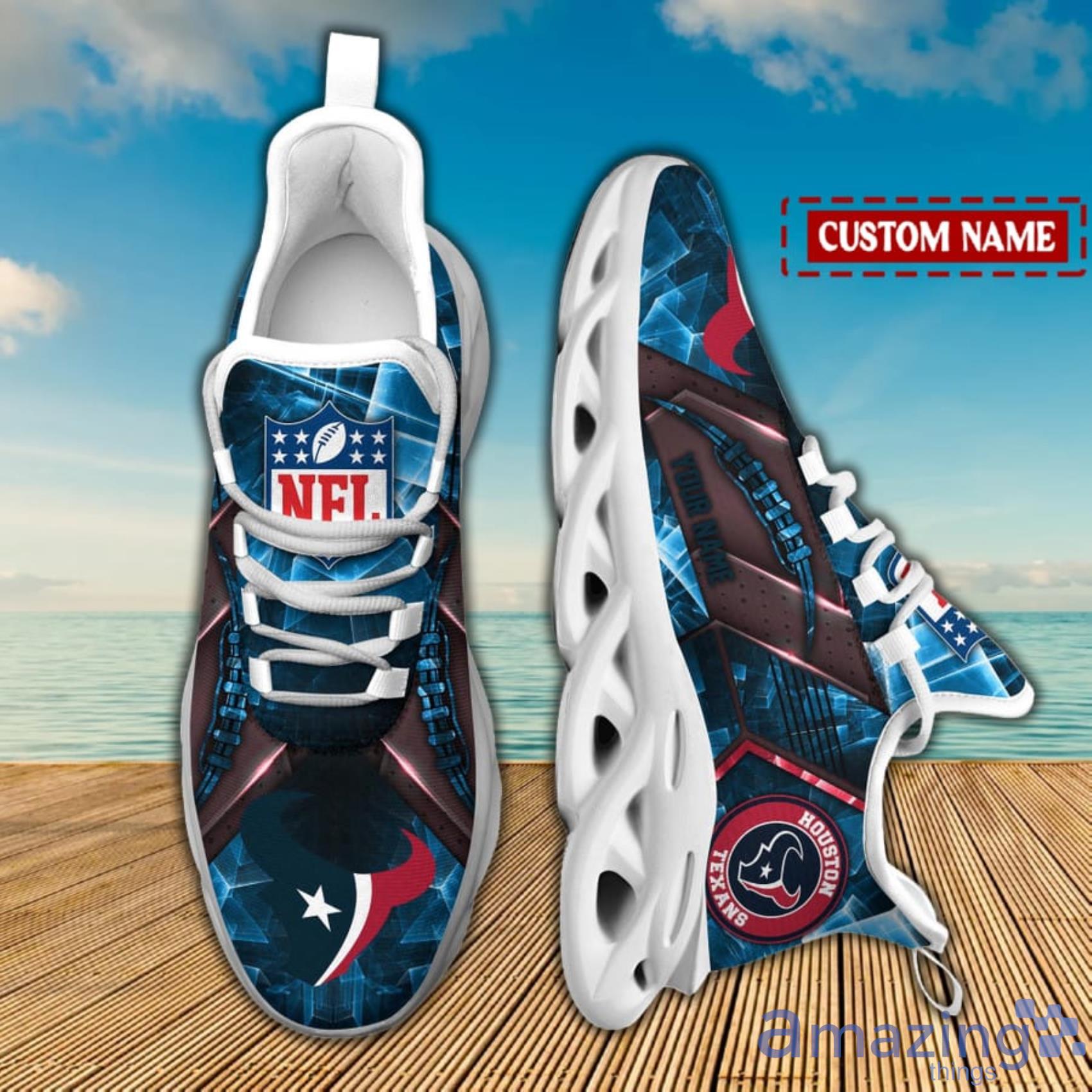 Pittsburgh Steelers NFL Light Abstract Pattern Custom Name Max Soul Shoes  For Men And Women