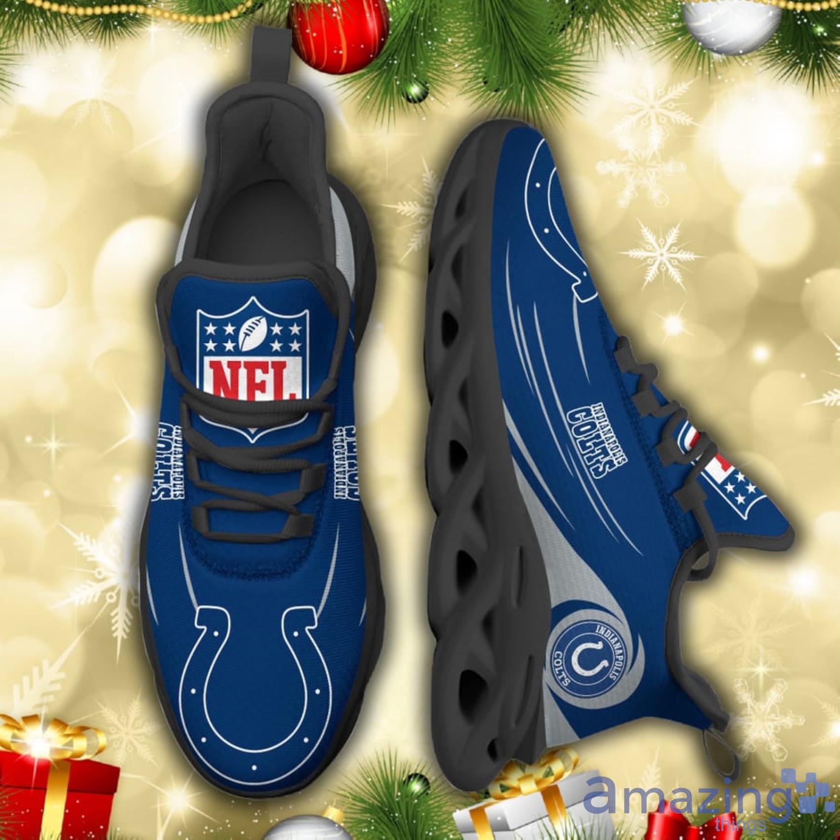Indianapolis Colts NFL Simple Design 2023 Max Soul Shoes Gift For Fans image Indianapolis Colts NFL Simple Design 2023 Max Soul Shoes Gift For Fans Product Photo 2