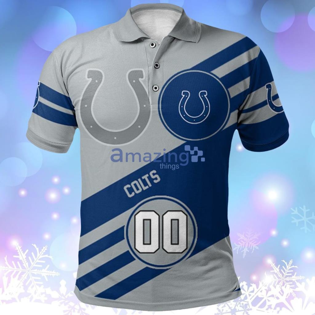 Indianapolis Colts Polo Shirt Sport Style Logo NFL