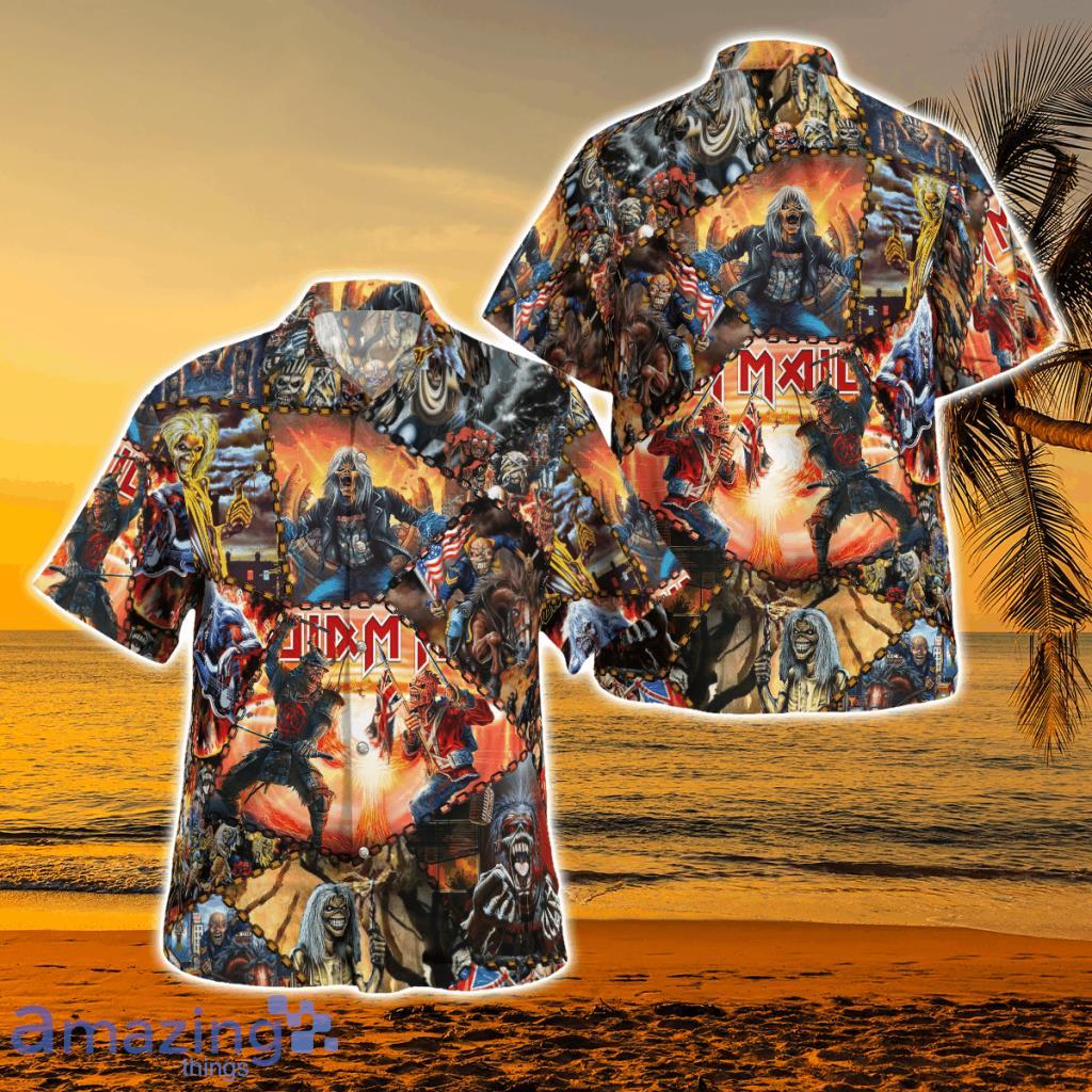 Iron Maiden Big Fan Eddie All Over Print Hawaiian Shirt Gift For Fans