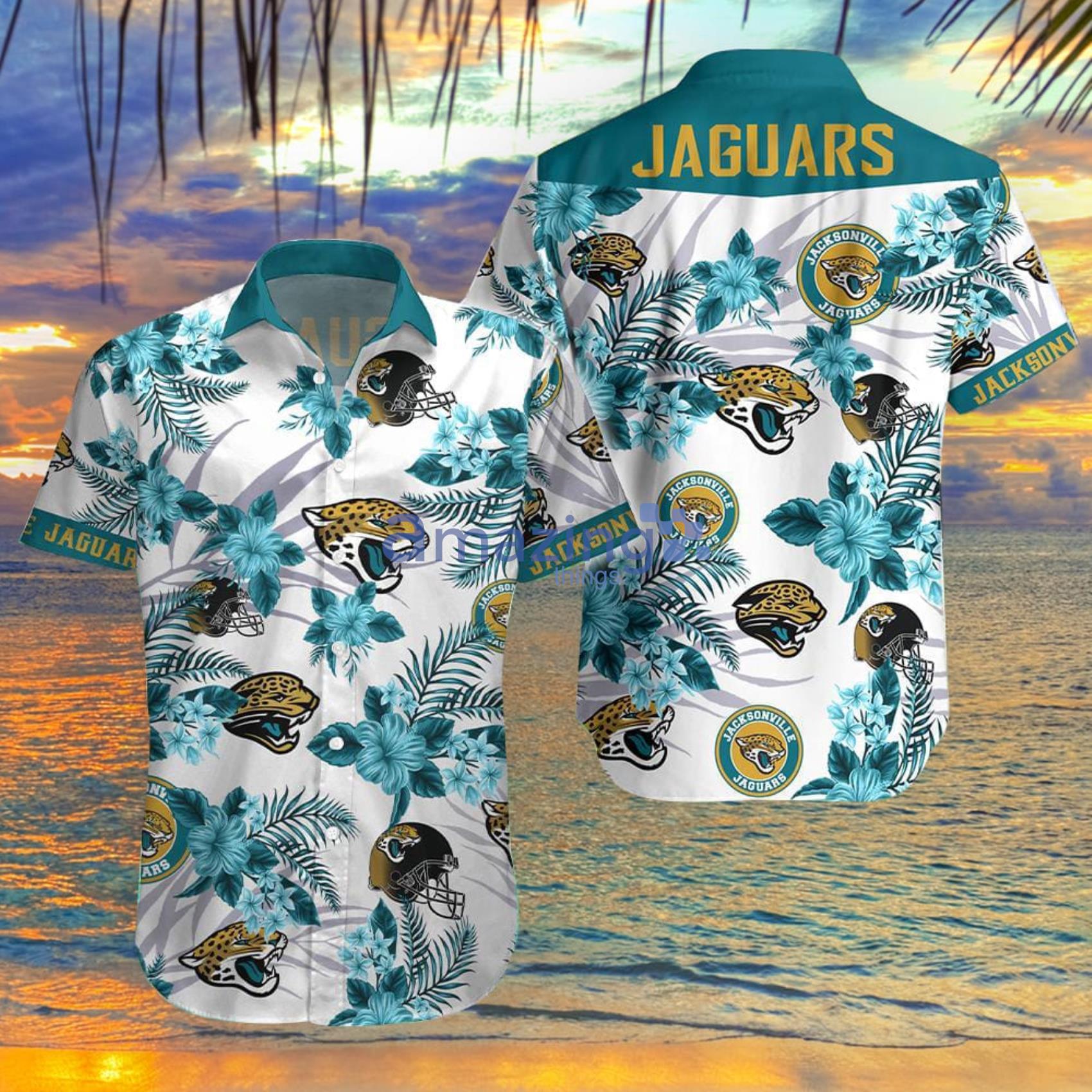 Personalized NFL Jacksonville Jaguars Combo Hawaiian Shirt And Shorts  Tropical Gift Summer