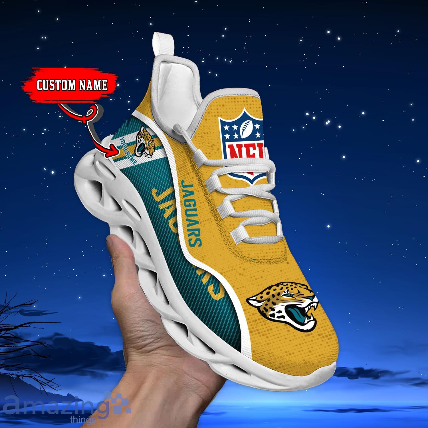 Jacksonville Jaguars Custom Name Air Cushion Sports Shoes