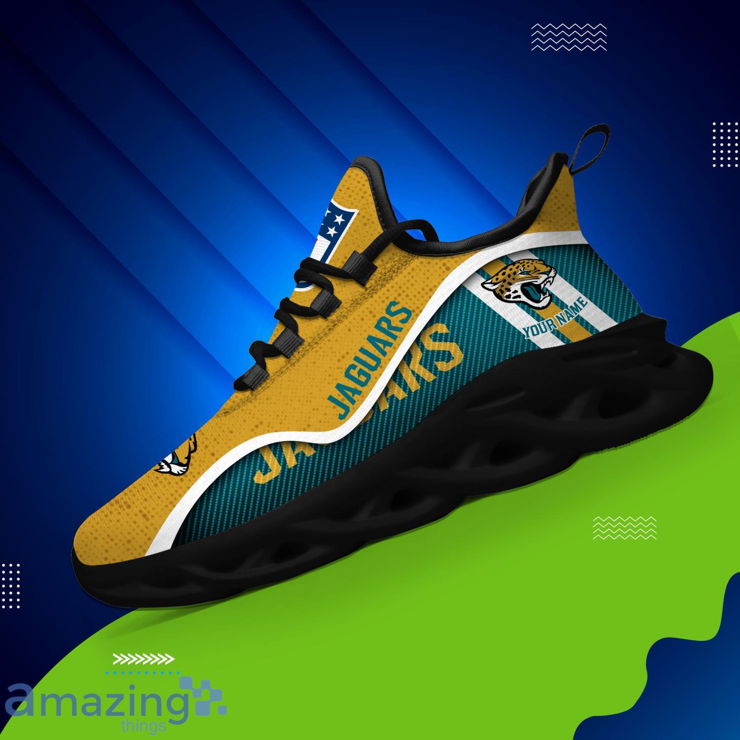 Jacksonville Jaguars Nfl Max Soul Sneakers Sport Shoes - Banantees