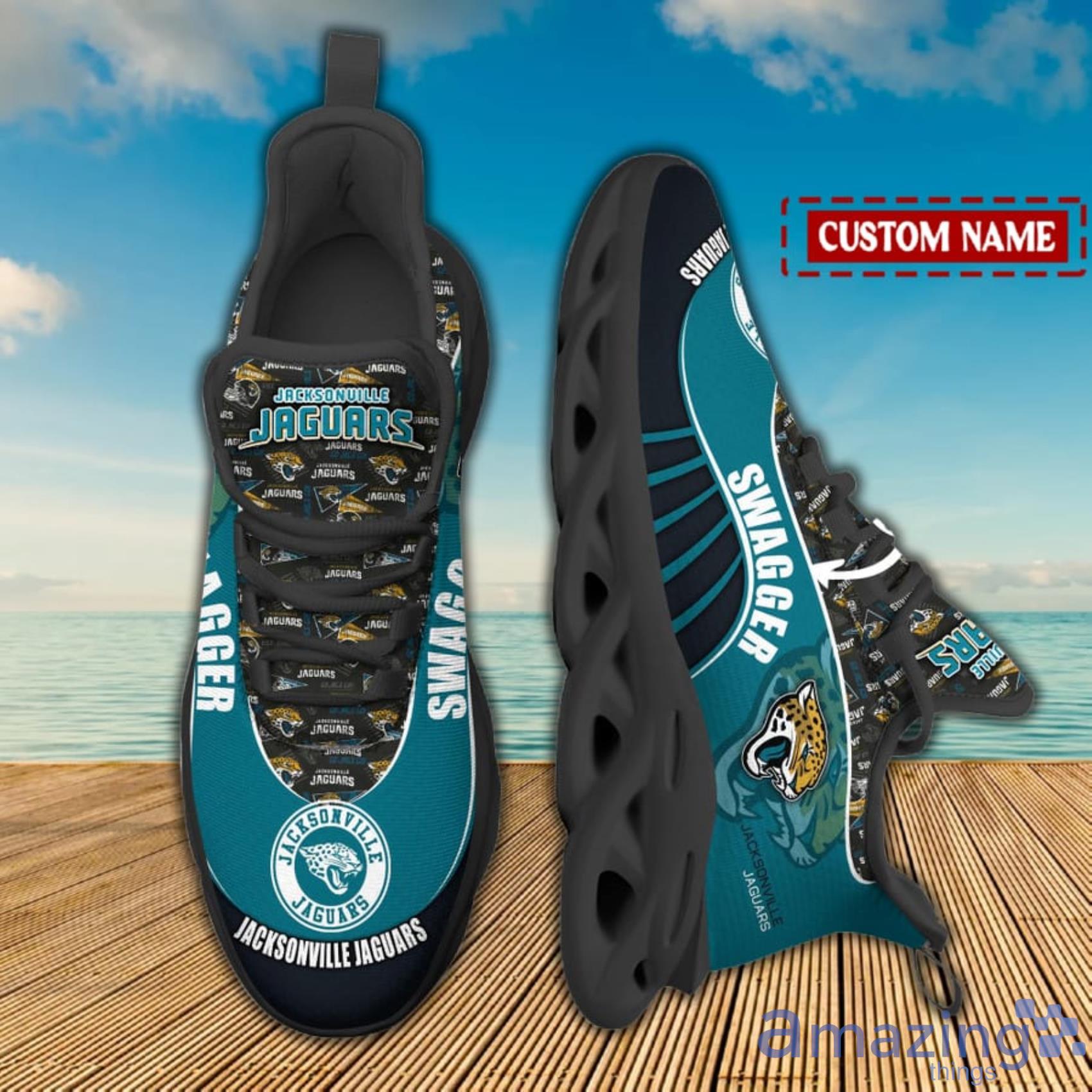 Nfl Jacksonville Jaguars Custom Name Max Soul Shoes Chunky Sneakers