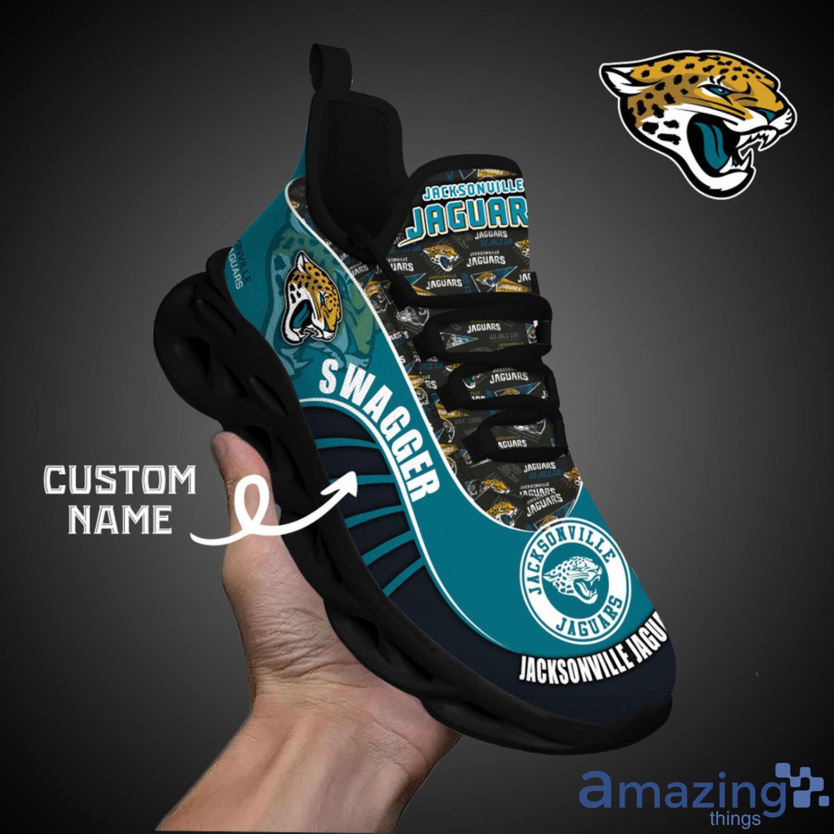 Jacksonville Jaguars NFL Fire Ball Full Print AOP Print Max Soul Shoes -  YesItCustom