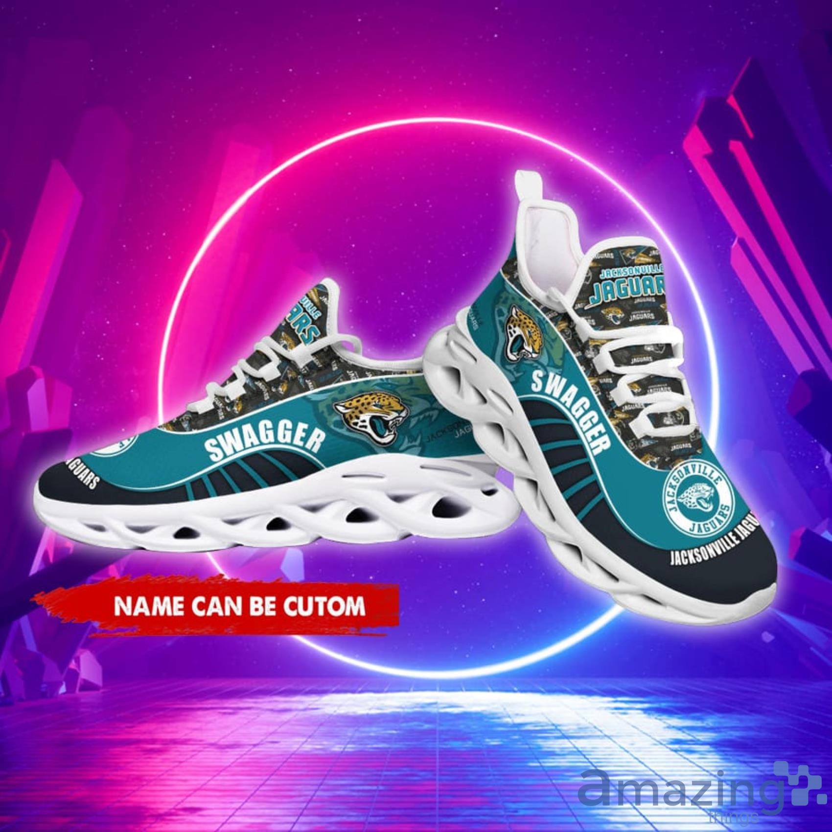 Jacksonville Jaguars NFL Fire Ball Full Print AOP Print Max Soul Shoes -  YesItCustom