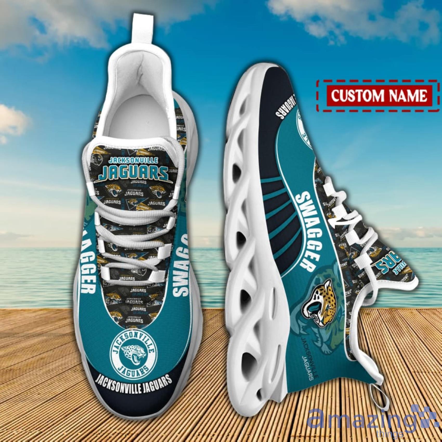 Nfl Jacksonville Jaguars Custom Name Max Soul Shoes Chunky Sneakers