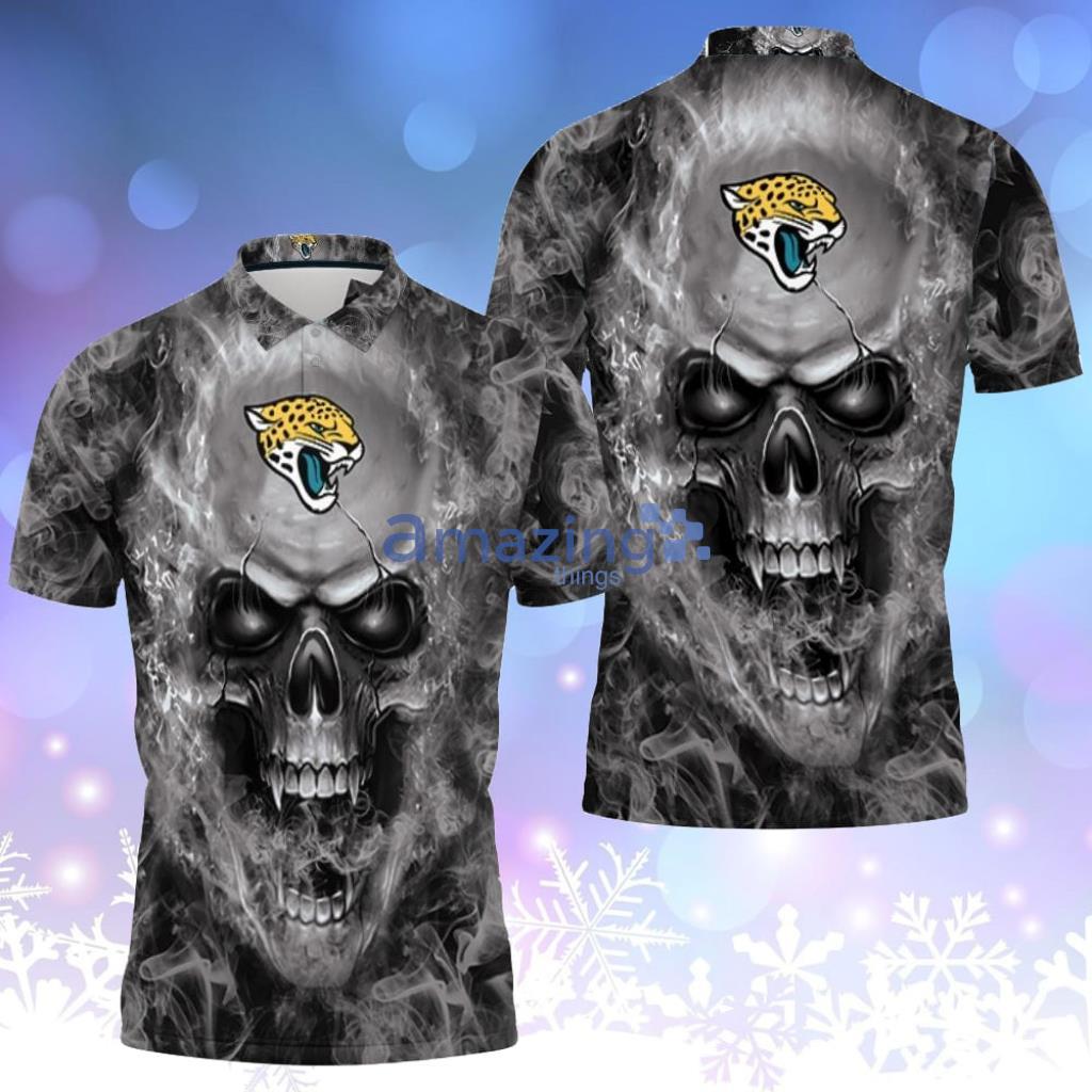 Jacksonville Jaguars Nfl Fans Skull Polo Shirt