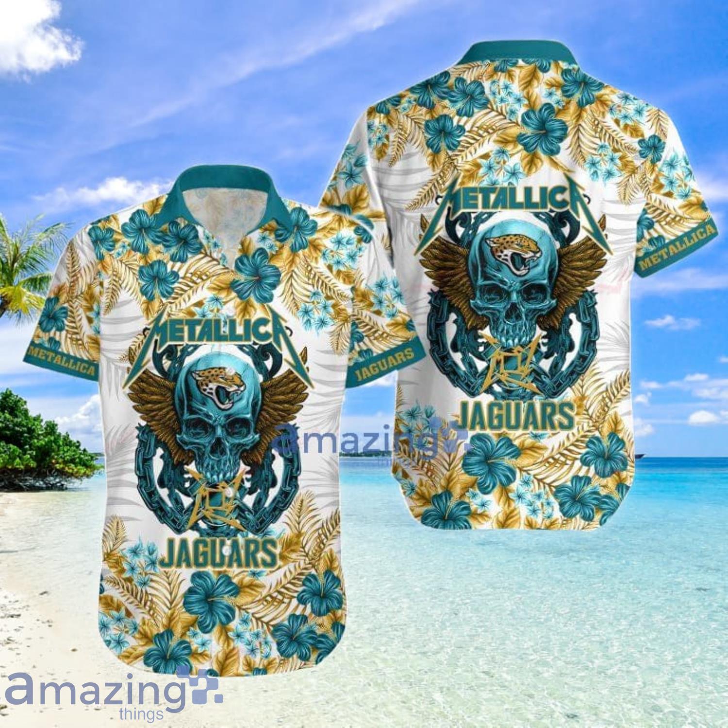 Jacksonville Jaguar Logo Funny Hawaiian Shirt, Summer Vacation