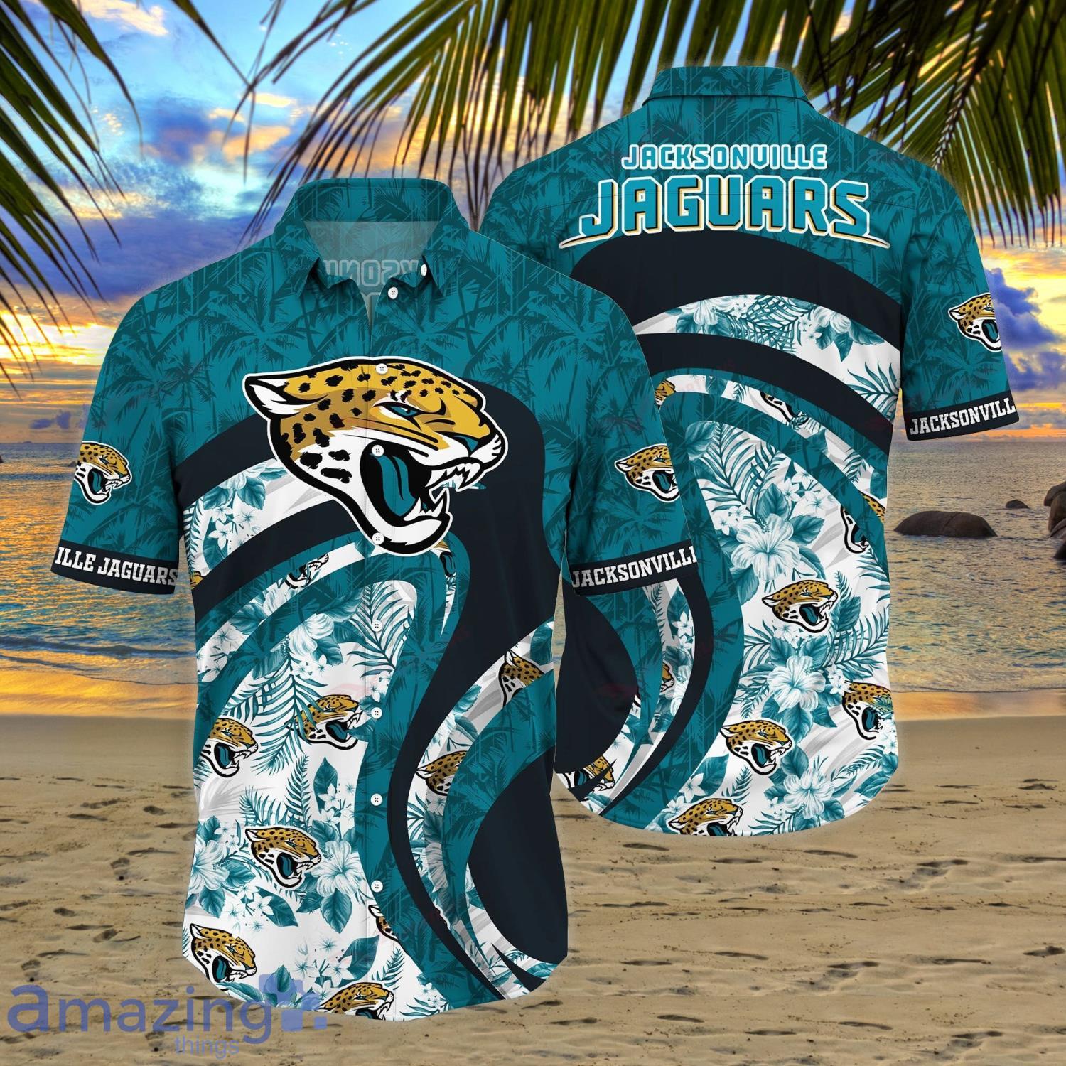 Jacksonville Jaguars NFL Sport Fans Tropical Hawaiian Shirt Summer Gift