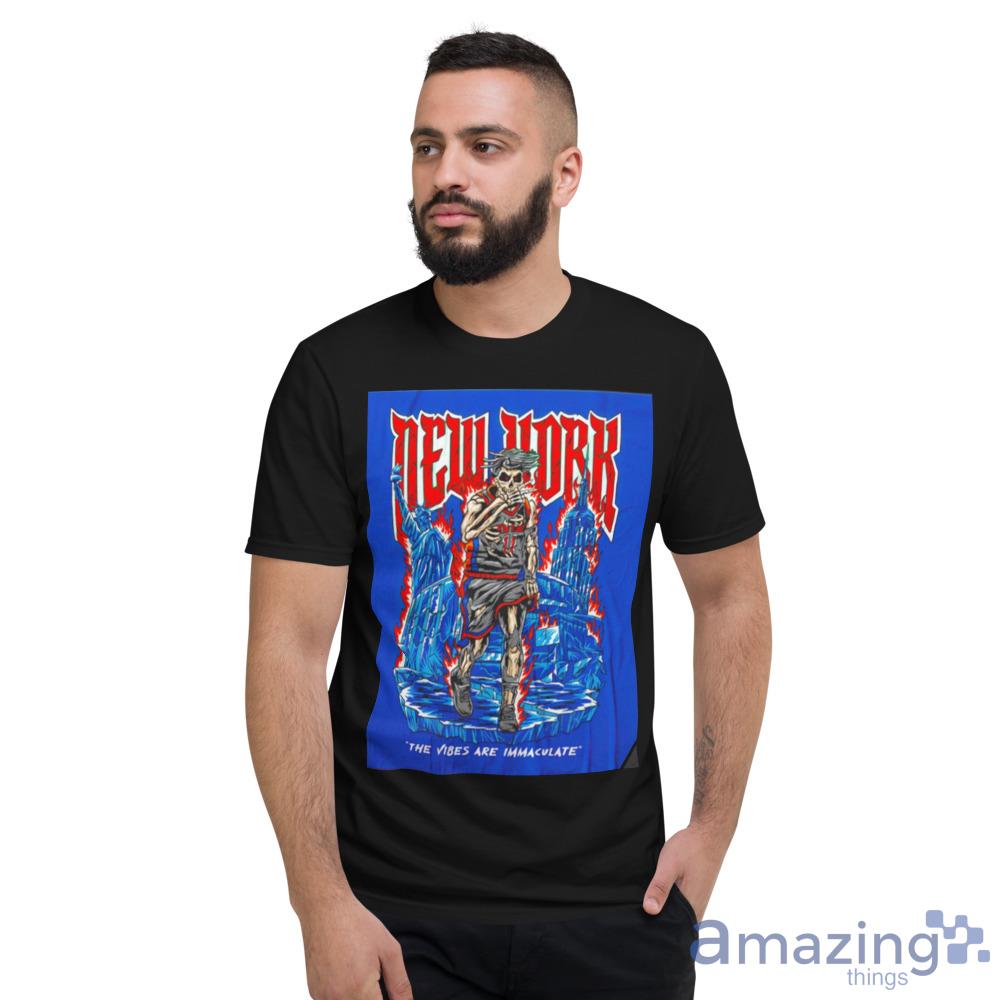 Jalen Brunson Skeleton The Vibes Are Immaculate New York Knicks Shirt For  Men And Women
