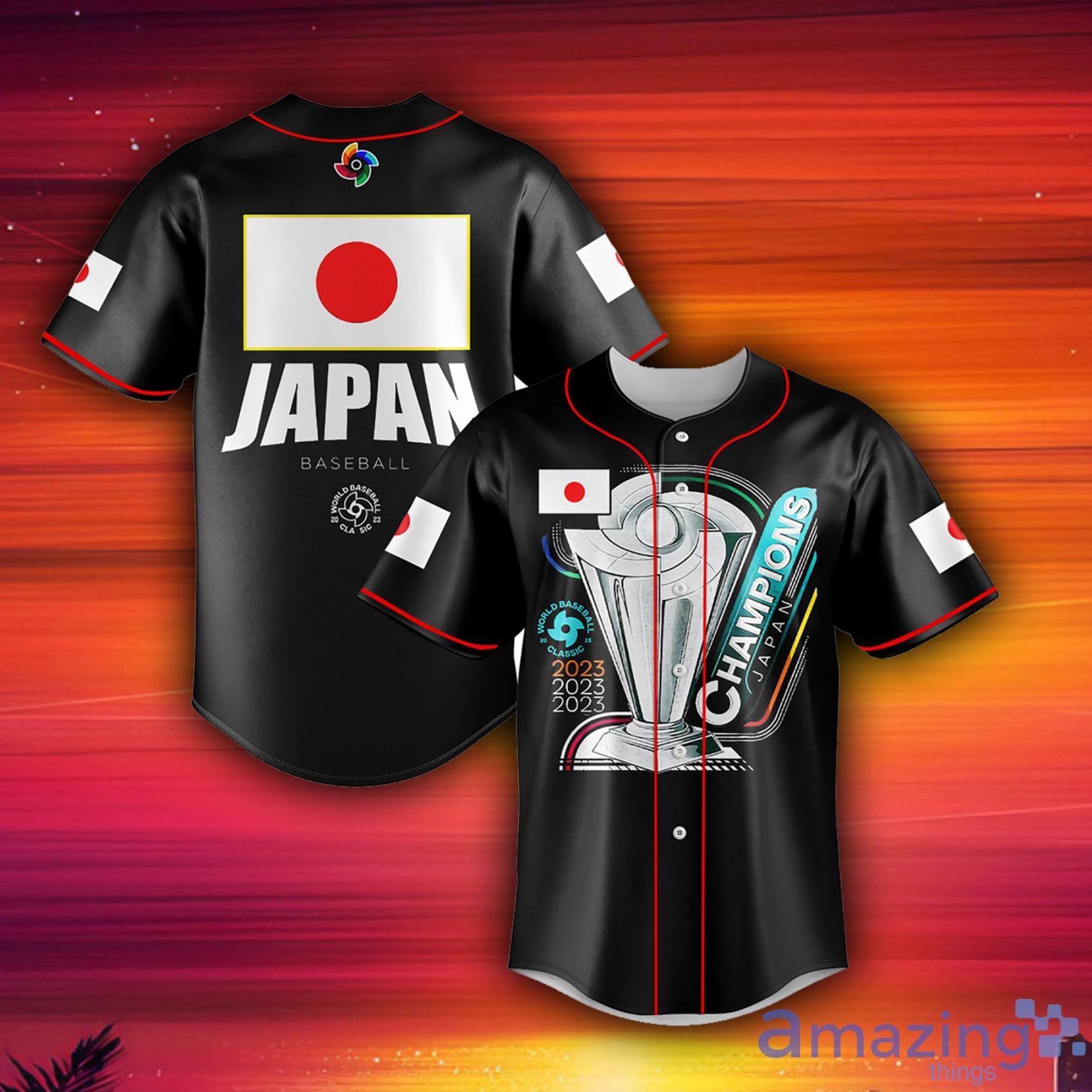 Japan World Baseball Classic Champions Baseball Jersey For Men And
