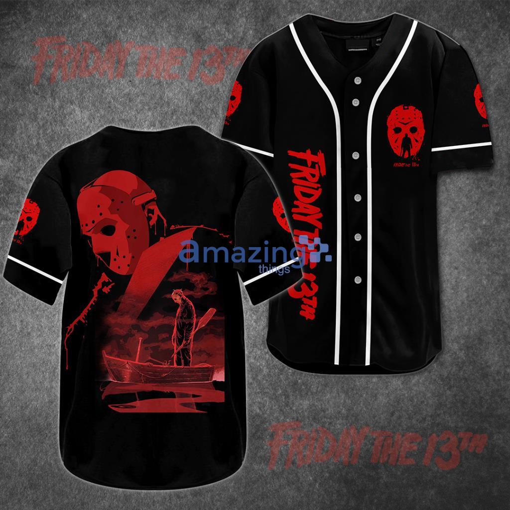 Jason Voorhees  Black Baseball Jersey Shirt.jpg - Jason Voorhees  Black Baseball Jersey Shirt