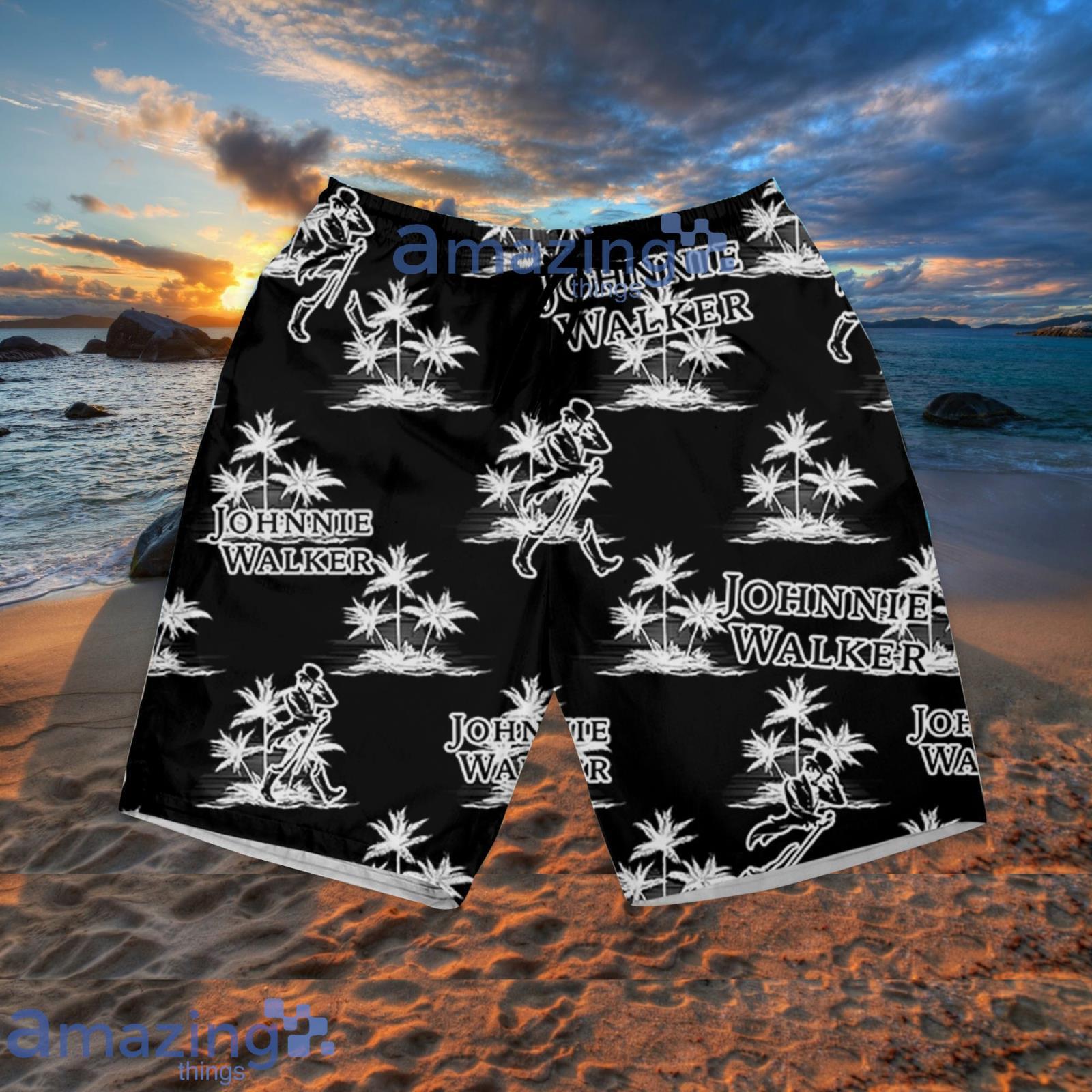 Johnnie Walker Coconut Island Pattern Hawaiian Shirt Summer Gift For Beer Lover image Johnnie Walker Coconut Island Pattern Hawaiian Shirt Summer Gift For Beer Lover Product Photo 4