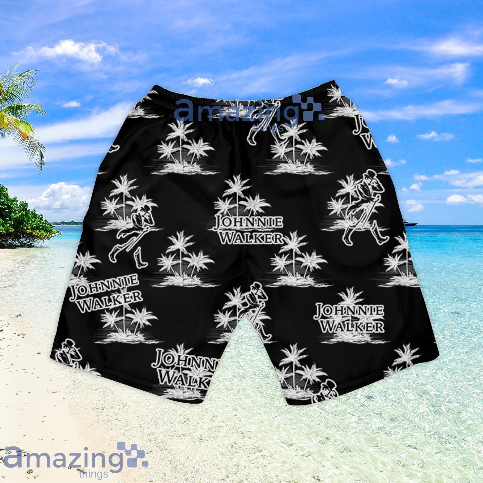 Johnnie Walker Coconut Island Pattern Hawaiian Shirt Summer Gift For Beer Lover image Johnnie Walker Coconut Island Pattern Hawaiian Shirt Summer Gift For Beer Lover Product Photo 5