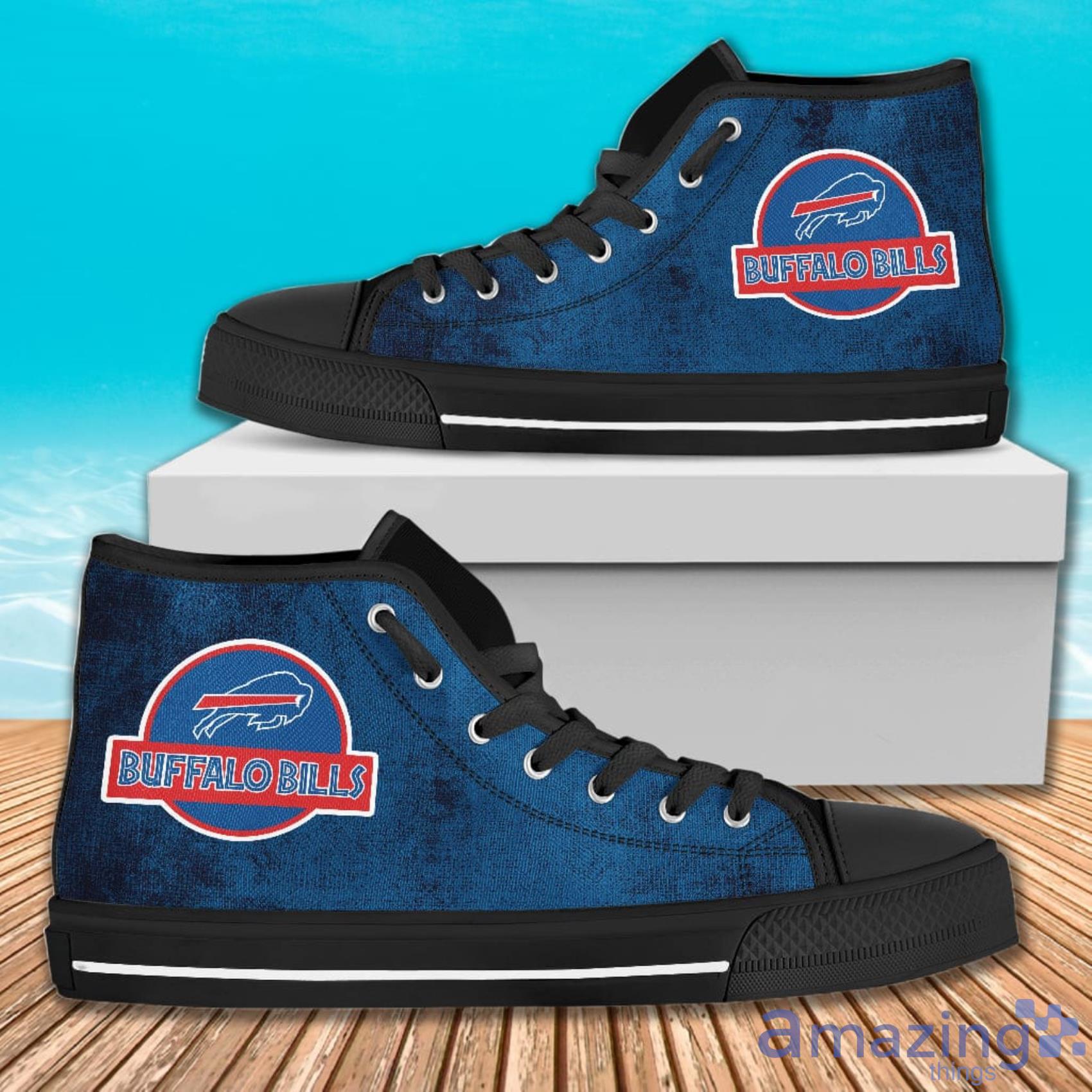 Buffalo Bills Men's High Top Canvas Sneaker