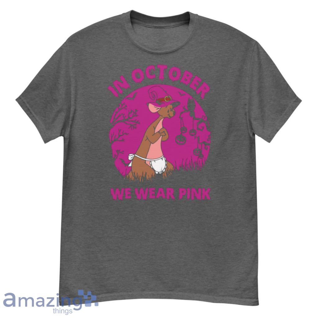 Kangaroo Mom In October We Wear Pink Halloween Shirt - G500 Men’s Classic T-Shirt-1