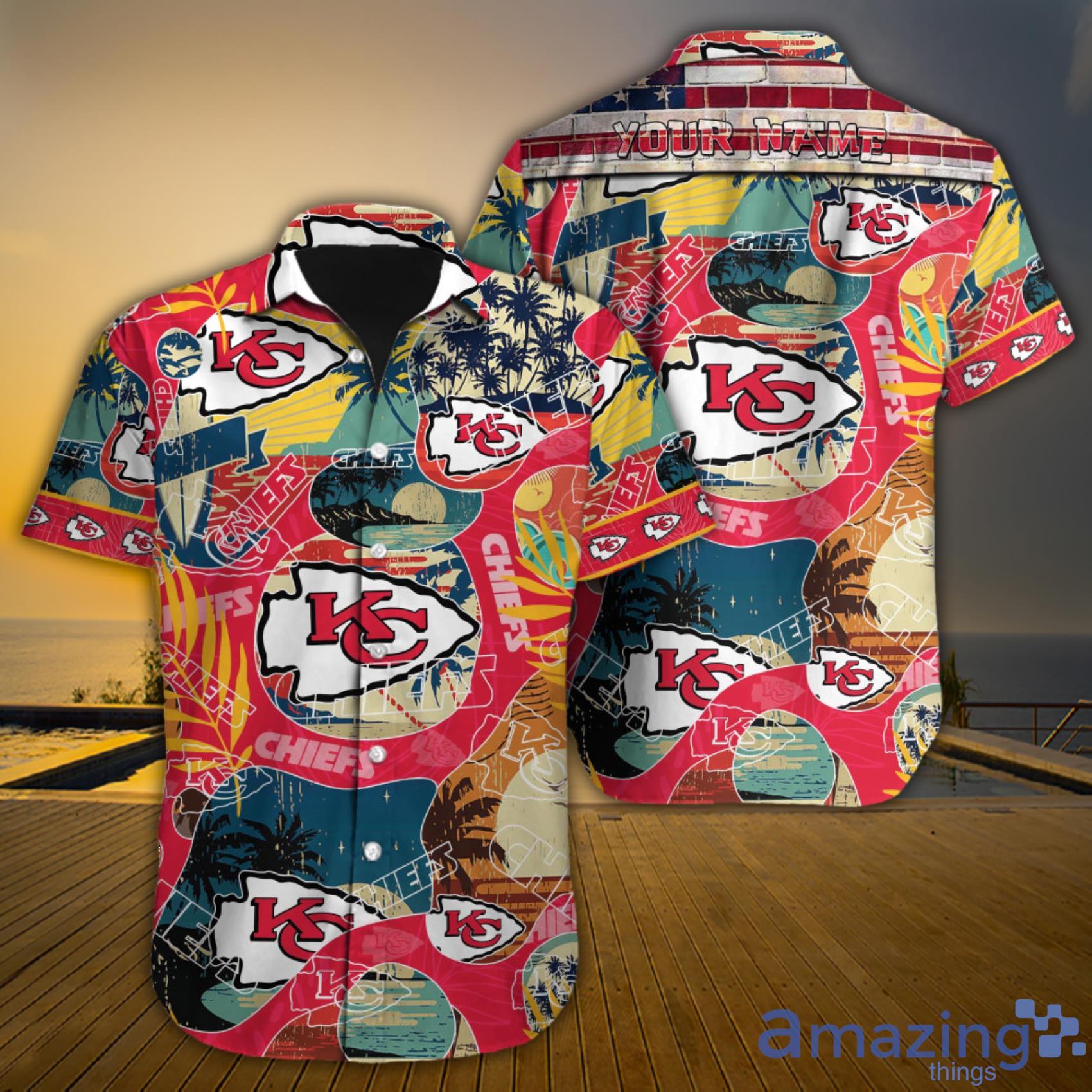 Kansas City Chiefs NFL Pineapple Tropical Pattern Hawaiian Shirt