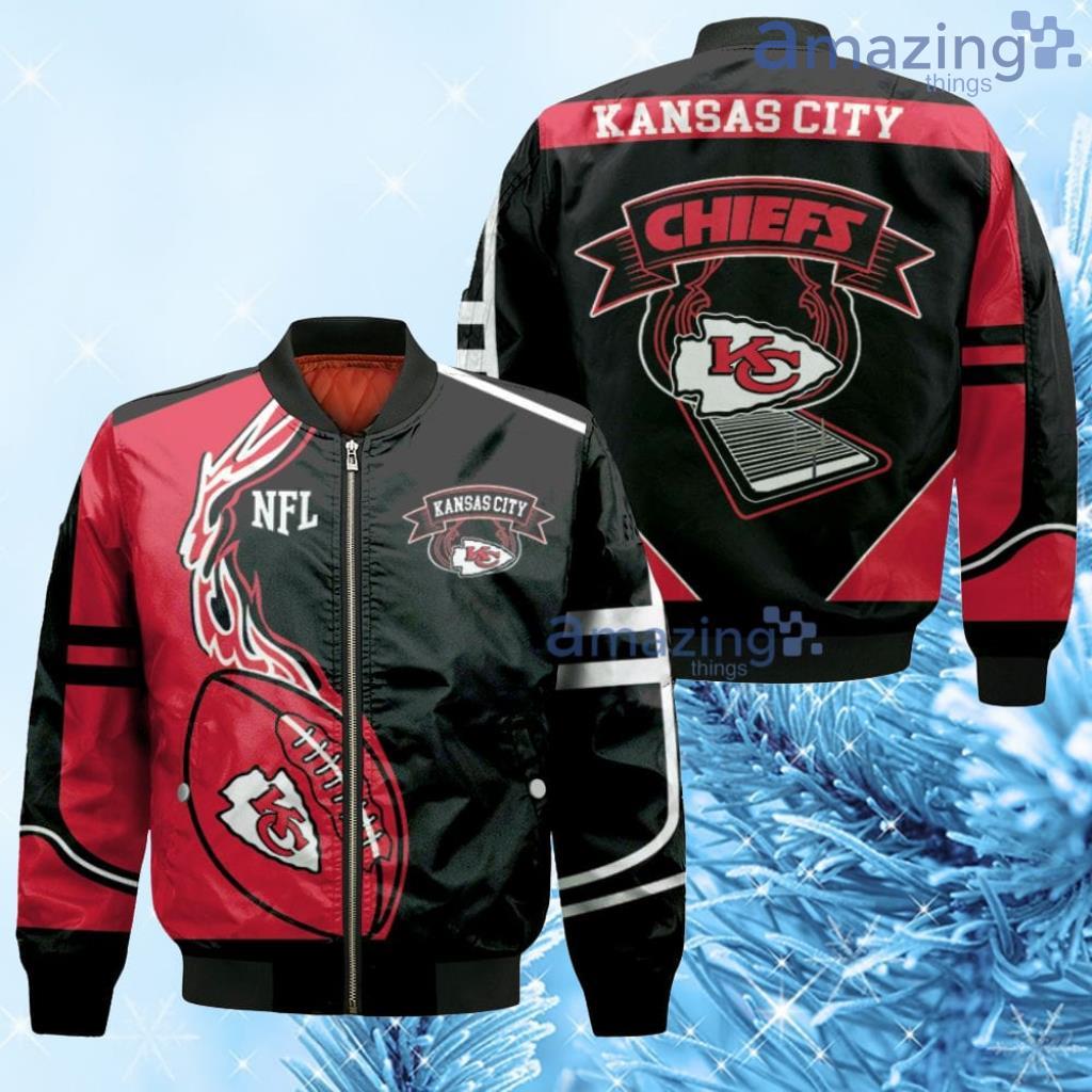 Kansas City Chiefs 3D Print Bomber Jacket New Style