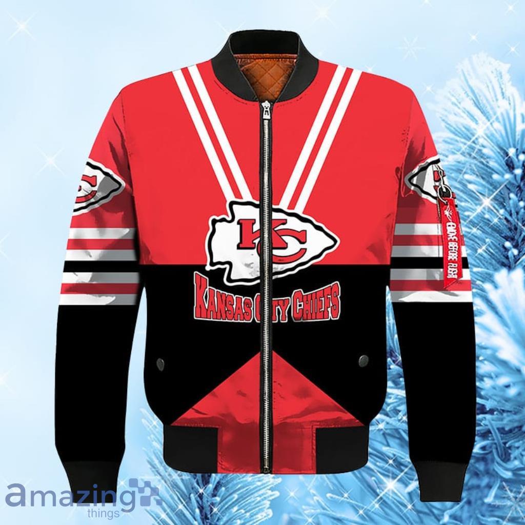Kansas City Chiefs NFL Red Black Unisex Bomber Jacket - G Fanatics - Kansas City Chiefs NFL Red Black Unisex Bomber Jacket - G Fanatics