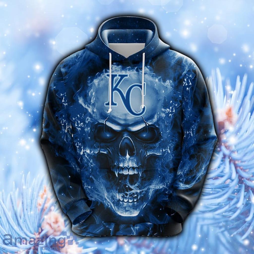 Kansas City Royals Skull Full Print Hoodie