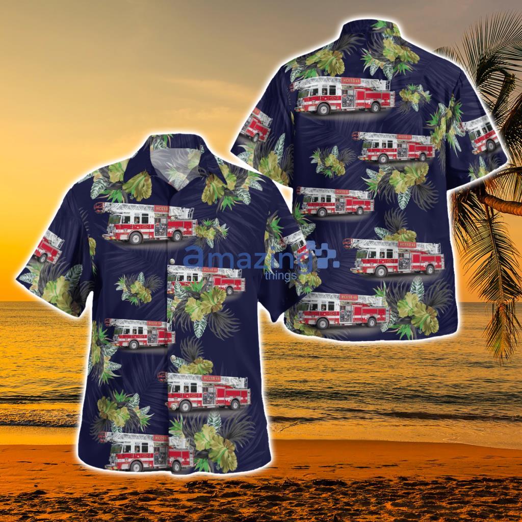 Katy, Texas, Harris County ESD No.48 Hawaiian Shirt - Katy, Texas, Harris County ESD No.48 Hawaiian Shirt