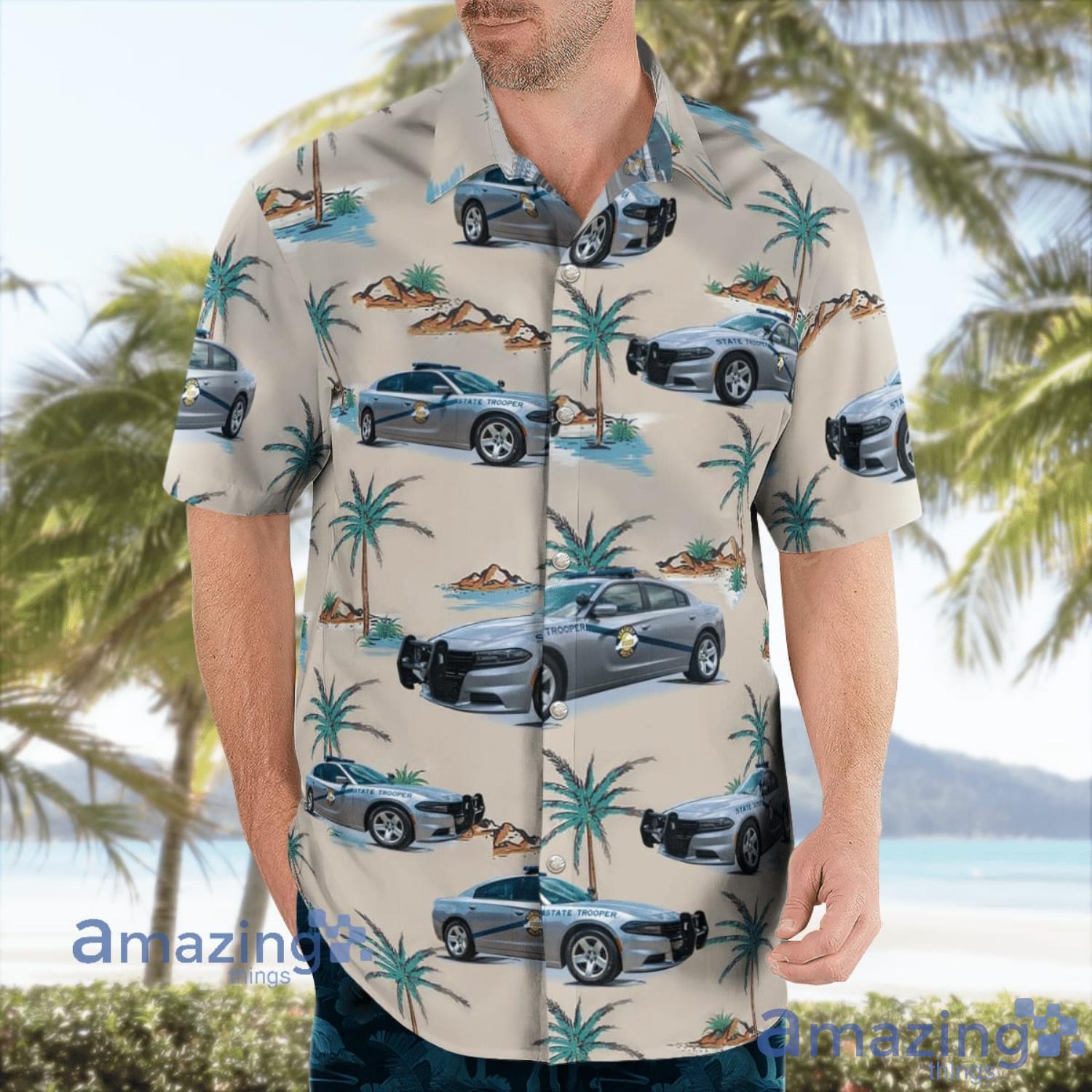 Kentucky State Police Vehicles Aloha Hawaiian Shirt Summer Gift image Kentucky State Police Vehicles Aloha Hawaiian Shirt Summer Gift Product Photo 3