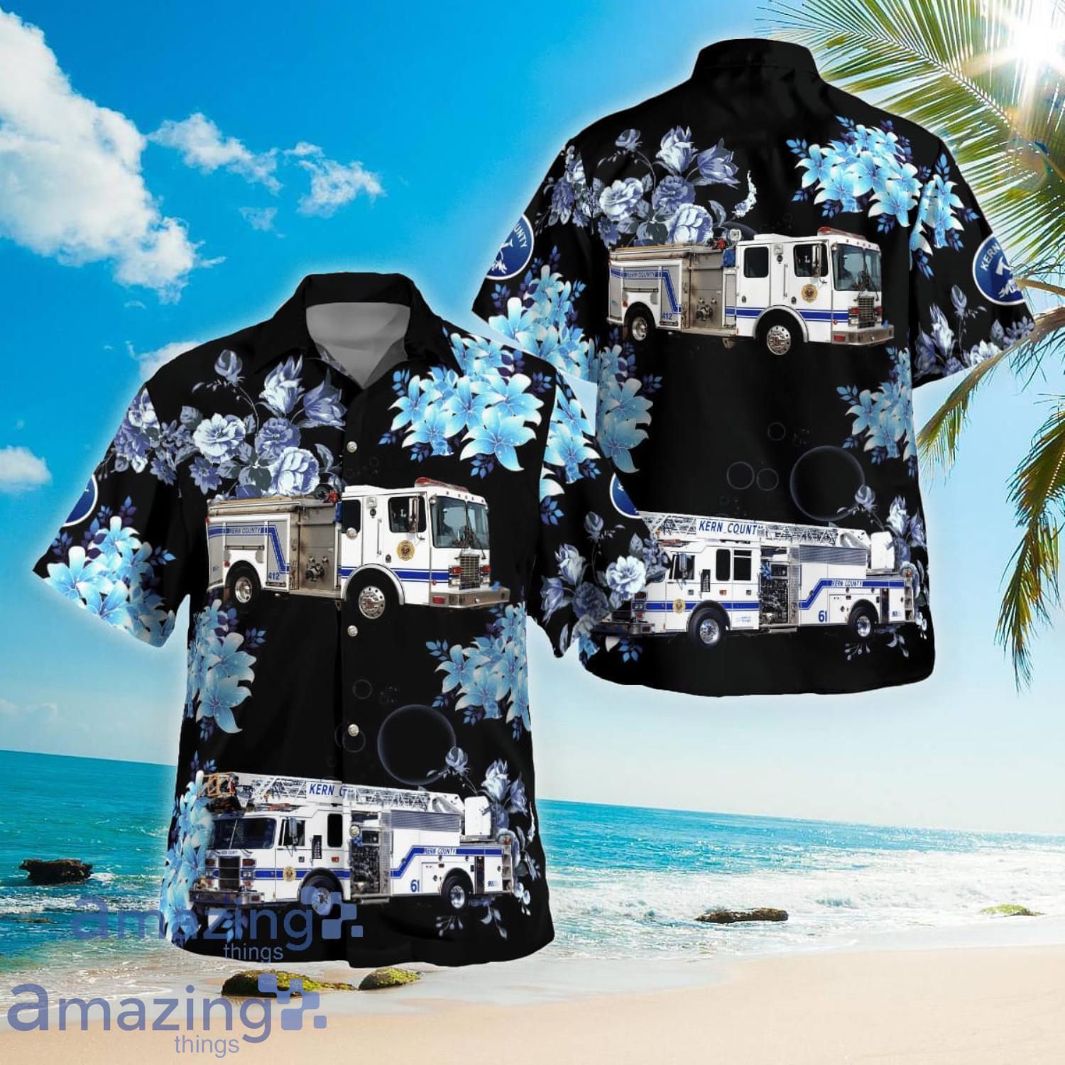 Kern County Fire Department Aloha Short Sleeve Hawaiian Shirt Summer Gift Product Photo 1