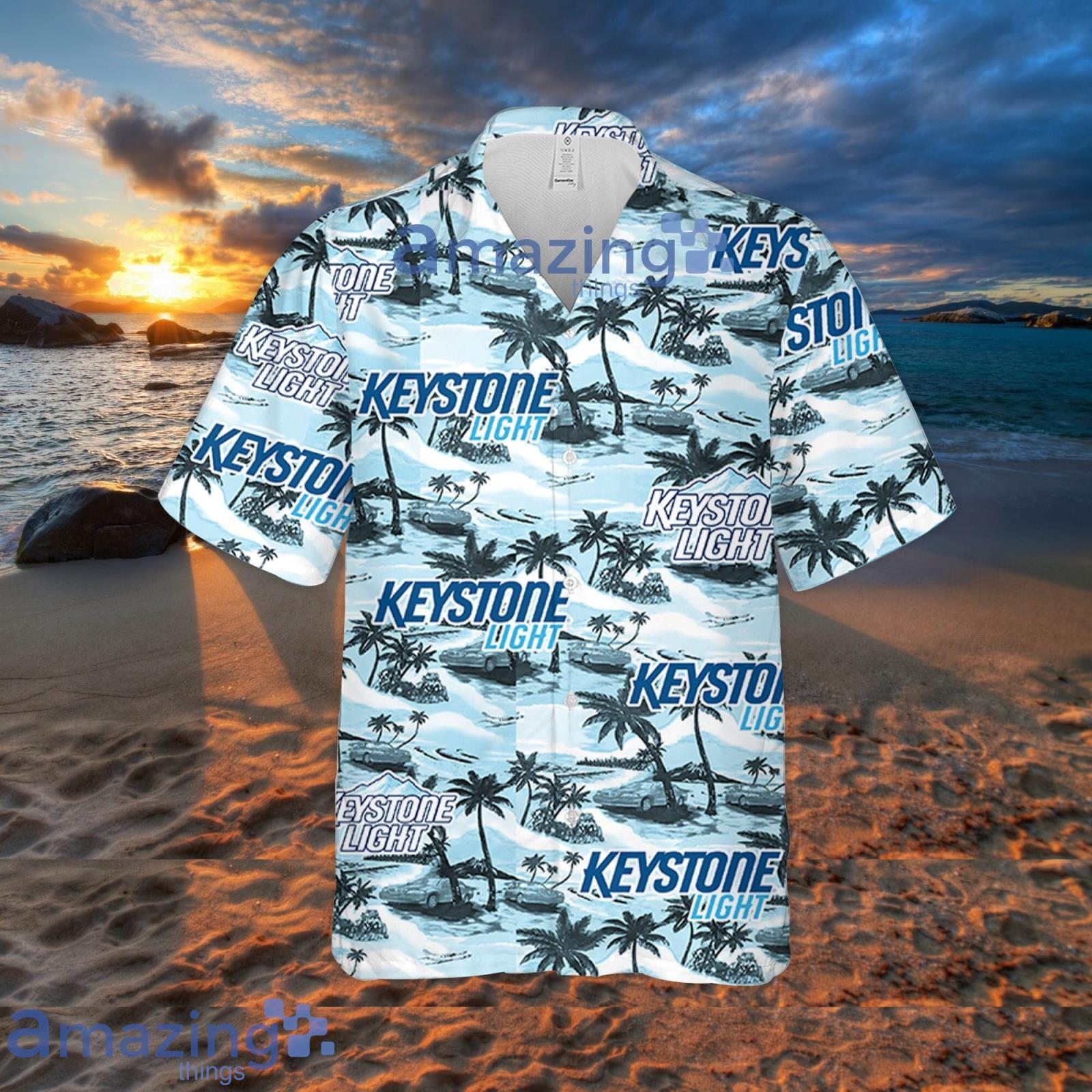 Sunset On The Island - Hawaiian Shirt - Dallas Cowboys Hawaiian