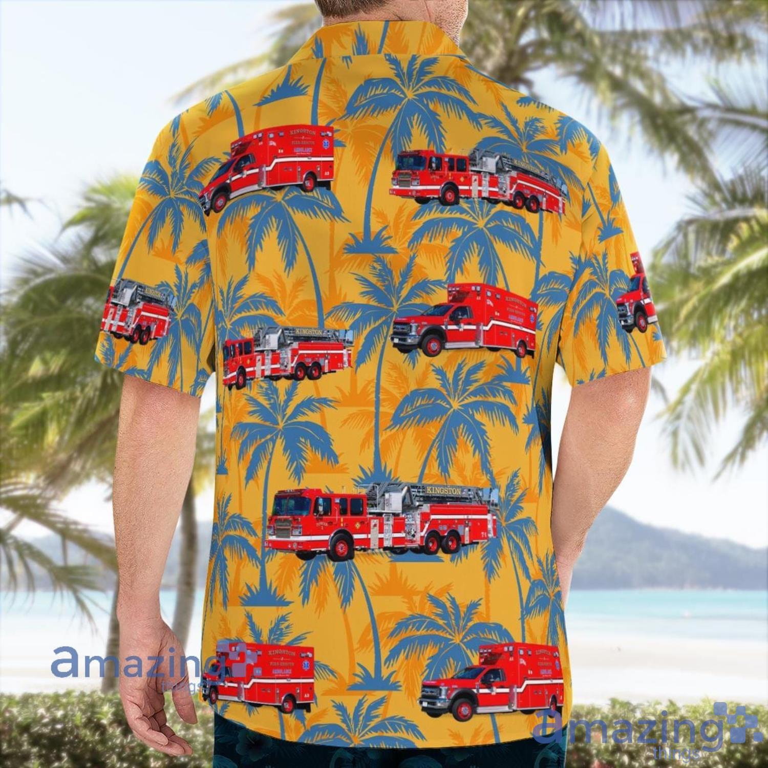 Kingston Fire & Emergency Management Aloha Hawaiian Shirt Summer Gift image Kingston Fire & Emergency Management Aloha Hawaiian Shirt Summer Gift Product Photo 4