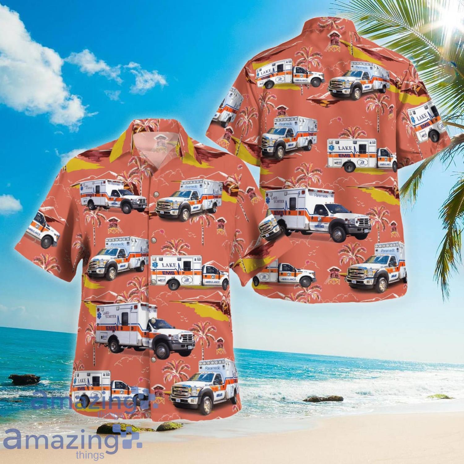 Lake EMS Aloha Short Sleeve Hawaiian Shirt Summer Gift Product Photo 1