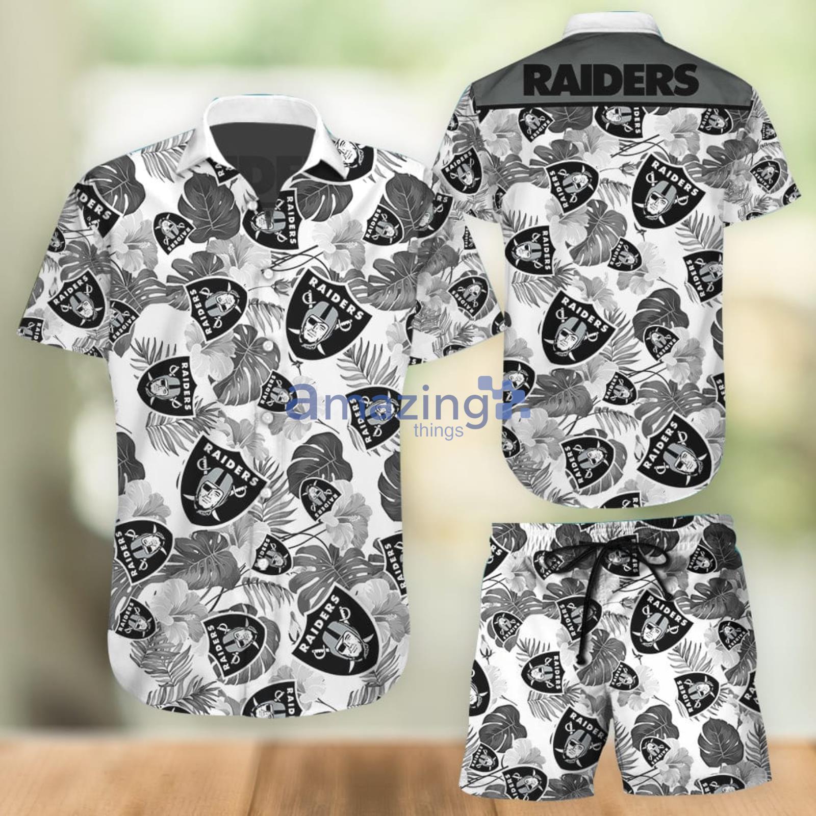 Las Vegas Raiders Hawaiian Button Up Shirt - Ingenious Gifts Your