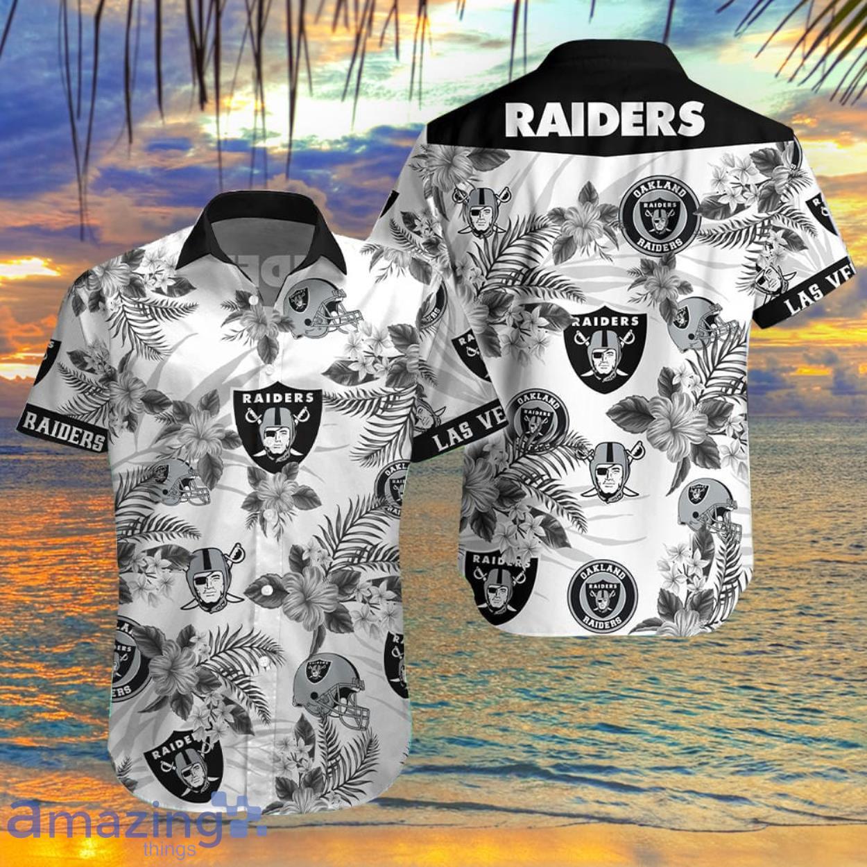 Las Vegas Raiders Hawaiian Shirt Gift For Beach Vacation