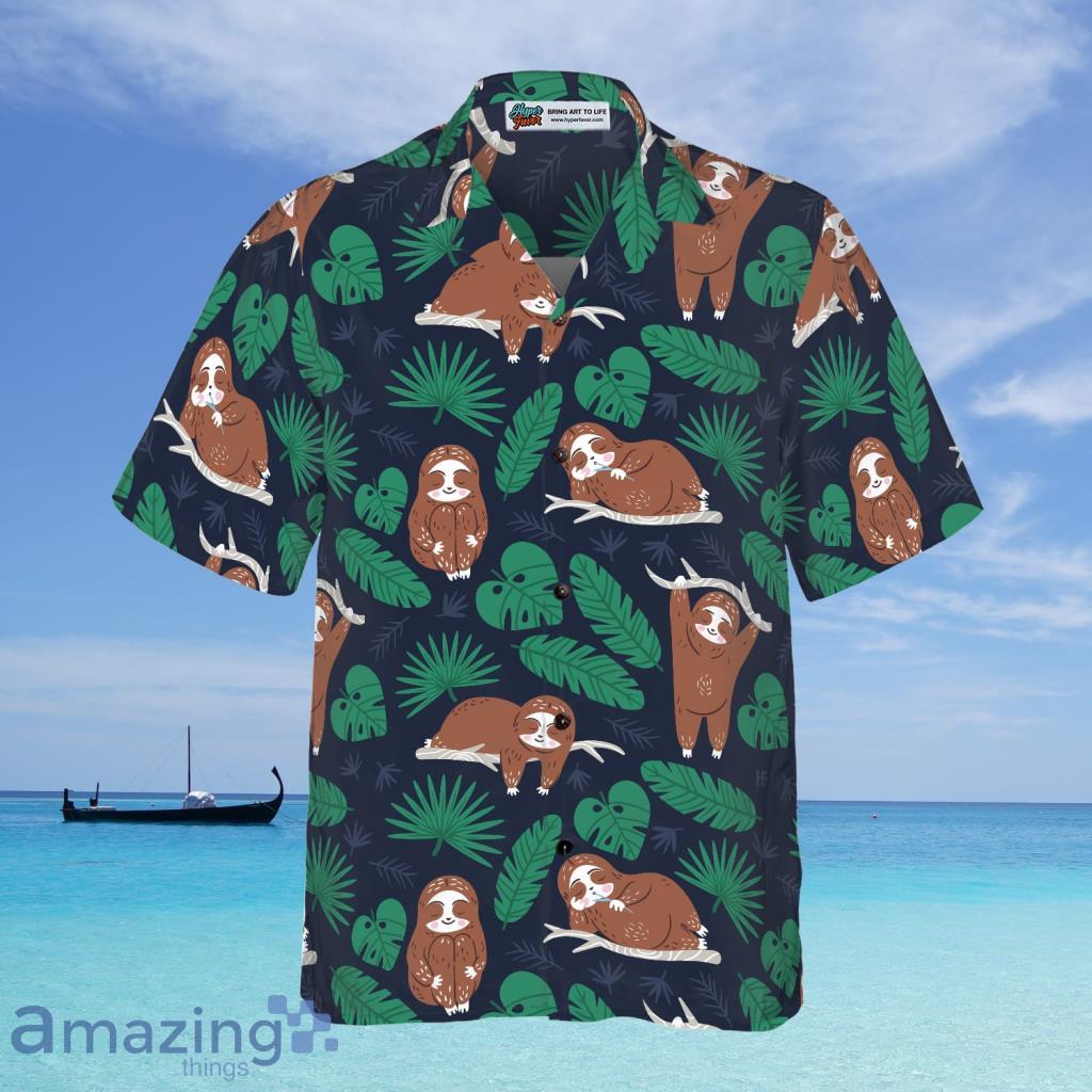 Lazy Sloth Shirt For Men Hawaiian Shirt - Lazy Sloth Shirt For Men Hawaiian Shirt