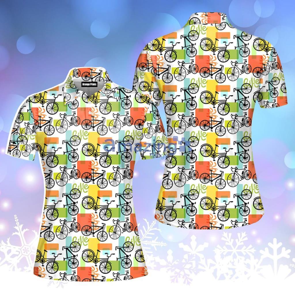 Life Is Better With Bicycle Polo Shirt For Women - Life Is Better With Bicycle Polo Shirt For Women