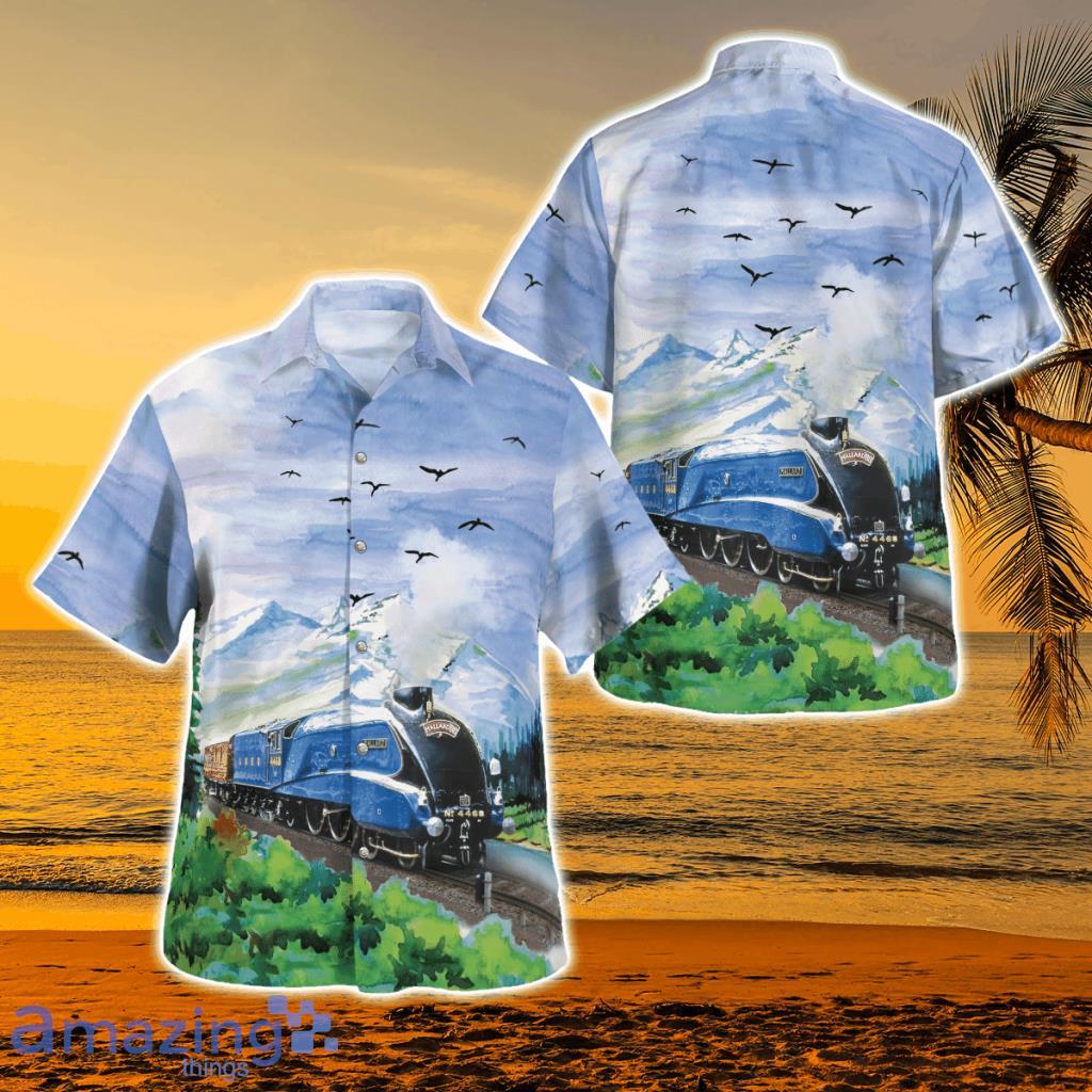 Lner Class A4 4468 Mallard Hawaiian Shirt - Lner Class A4 4468 Mallard Hawaiian Shirt Lner Class A4 4468 Mallard Hawaiian Shirt - Lner Class A4 4468 Mallard Hawaiian Shirt
