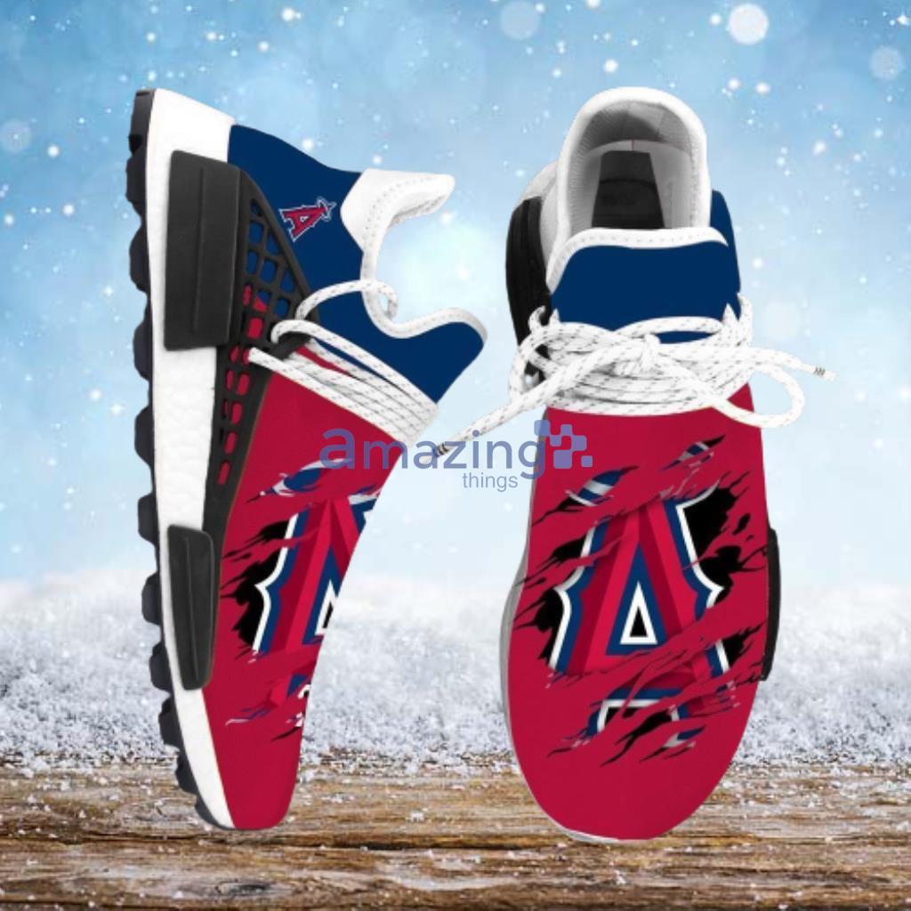Los Angeles Angels MLB NMD Human Race Shoes Running Sneakers - Los Angeles Angels MLB NMD Human Race Shoes Running Sneakers