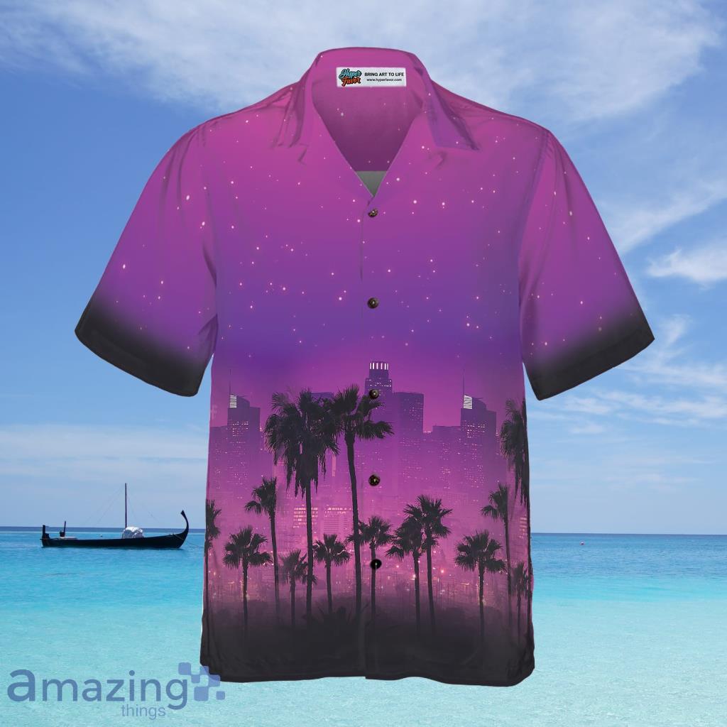 Los Angeles Cityscape Hawaiian Shirt, Stylish Los Angeles Shirts For Men And Women - Los Angeles Cityscape Hawaiian Shirt, Stylish Los Angeles Shirts For Men And Women