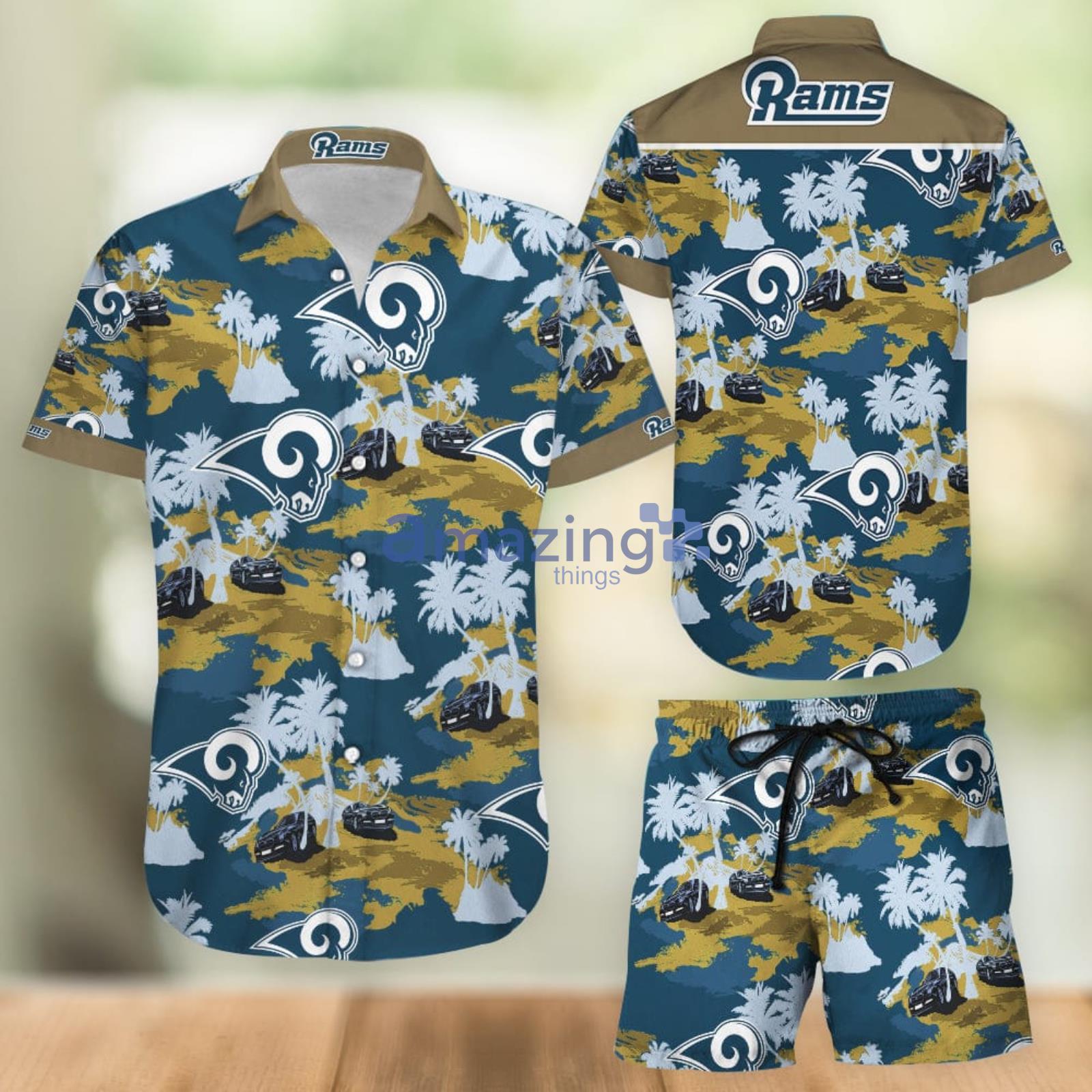 Los Angeles Rams Summer Floral Hawaiian Shorts Gift For Fans