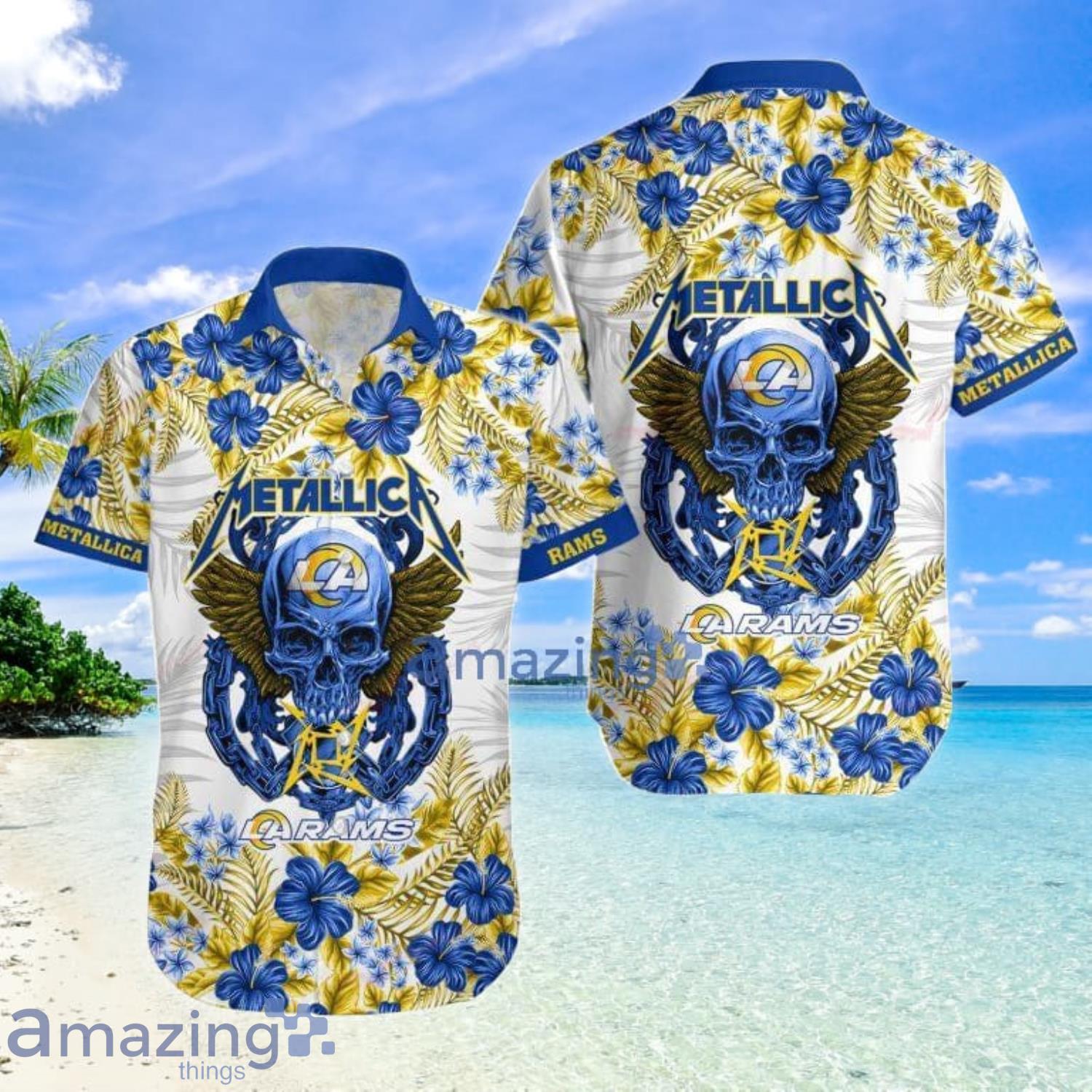 Los Angeles Rams NFL Metalica Fans Hawaiian Shirt Summer Gift For Men And  Women