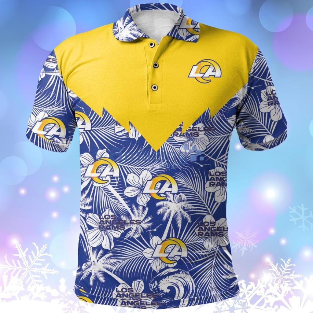 Los Angeles Rams Polo Shirt Tropical Seamless NFL